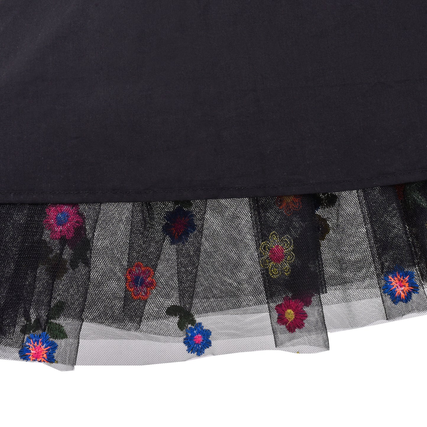 Girls Dress Short Sleeve Rainbow Tulle Skirt Birthday Party Size 4-10 Years