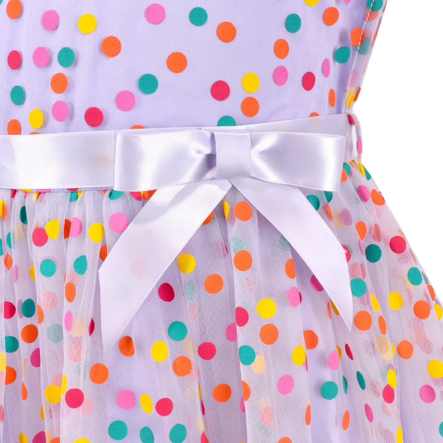 Girls Dress Dot Star Lace Dress Size 6-12 Years