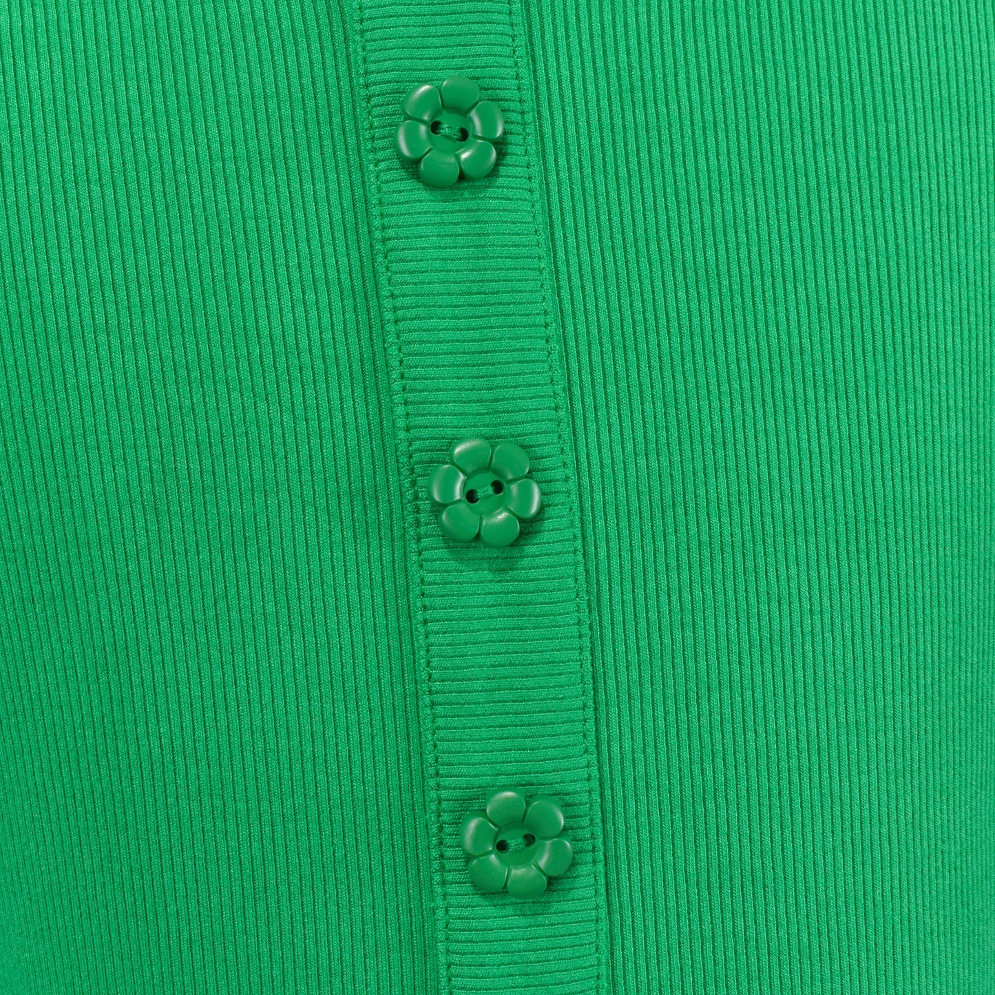 Girls T-shirt Crop Top Lettuce Trim Ribbed Knit Button Casual Size 4-10 Years