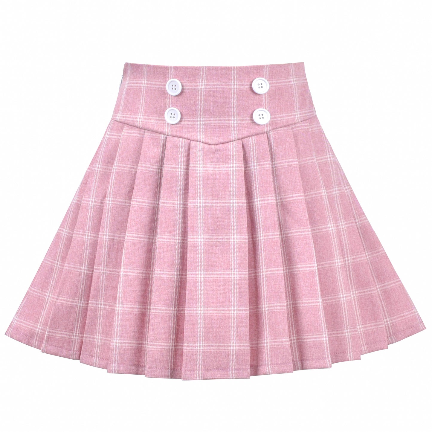 Girls Skirt Pleated Bow Tie Back School Uniform Size 6-14 Years