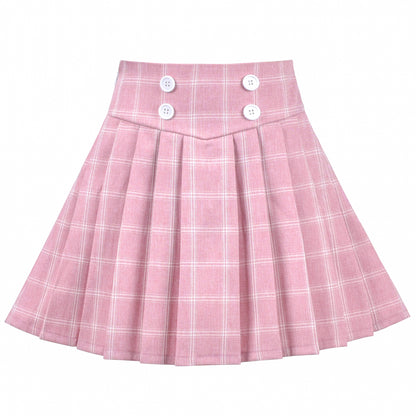 Girls Skirt Pleated Bow Tie Back School Uniform Size 6-14 Years