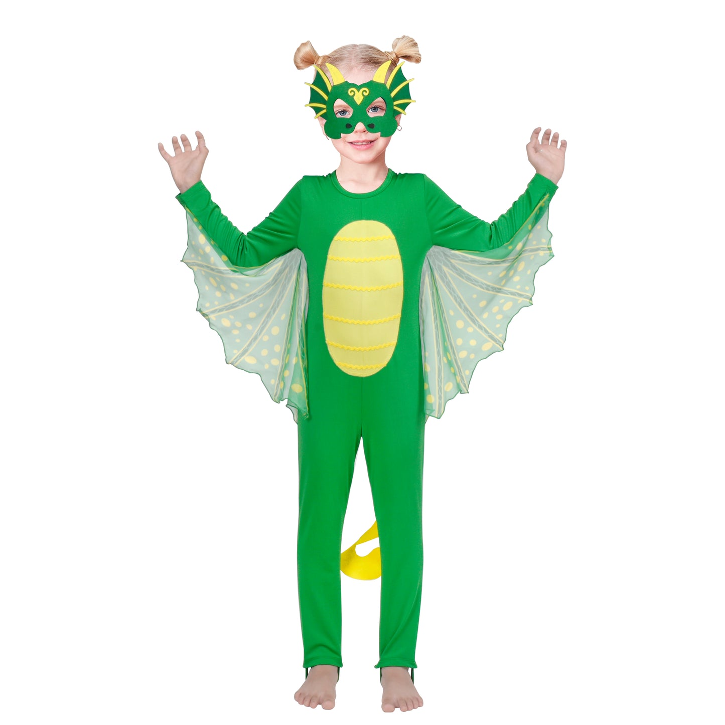 Girls Dress Halloween Costume For Dalmatians Wig Headband Gloves Size 2-14 Years