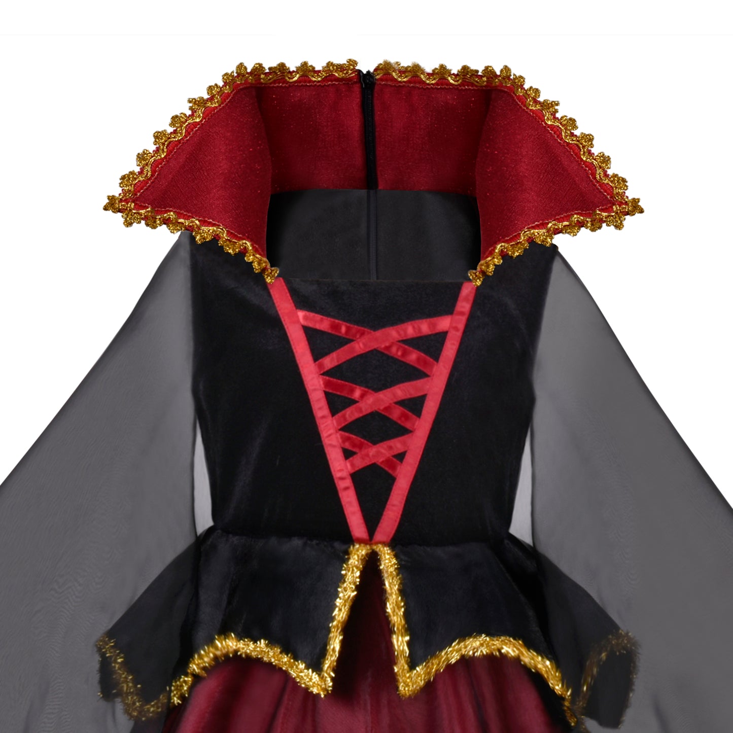 Girls Halloween Costume For Dalmatians Cloak Wig Headband Gloves Size 4-14 Years