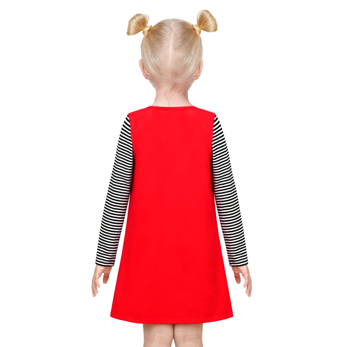 Girls Casual Dress Cotton Long Sleeve Kite Cloud Embroidered Size 2-8 Years