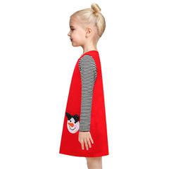 Girls Casual Dress Cotton Long Sleeve Kite Cloud Embroidered Size 2-8 Years
