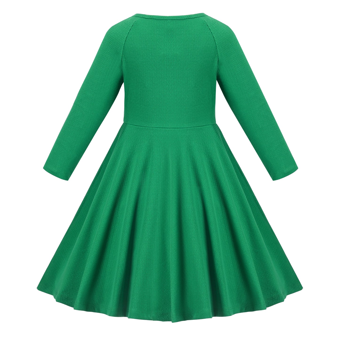 Girls Dress Christmas Stripe Pearl Vintage Party Holiday Long Sleeve Size 6-12 Years