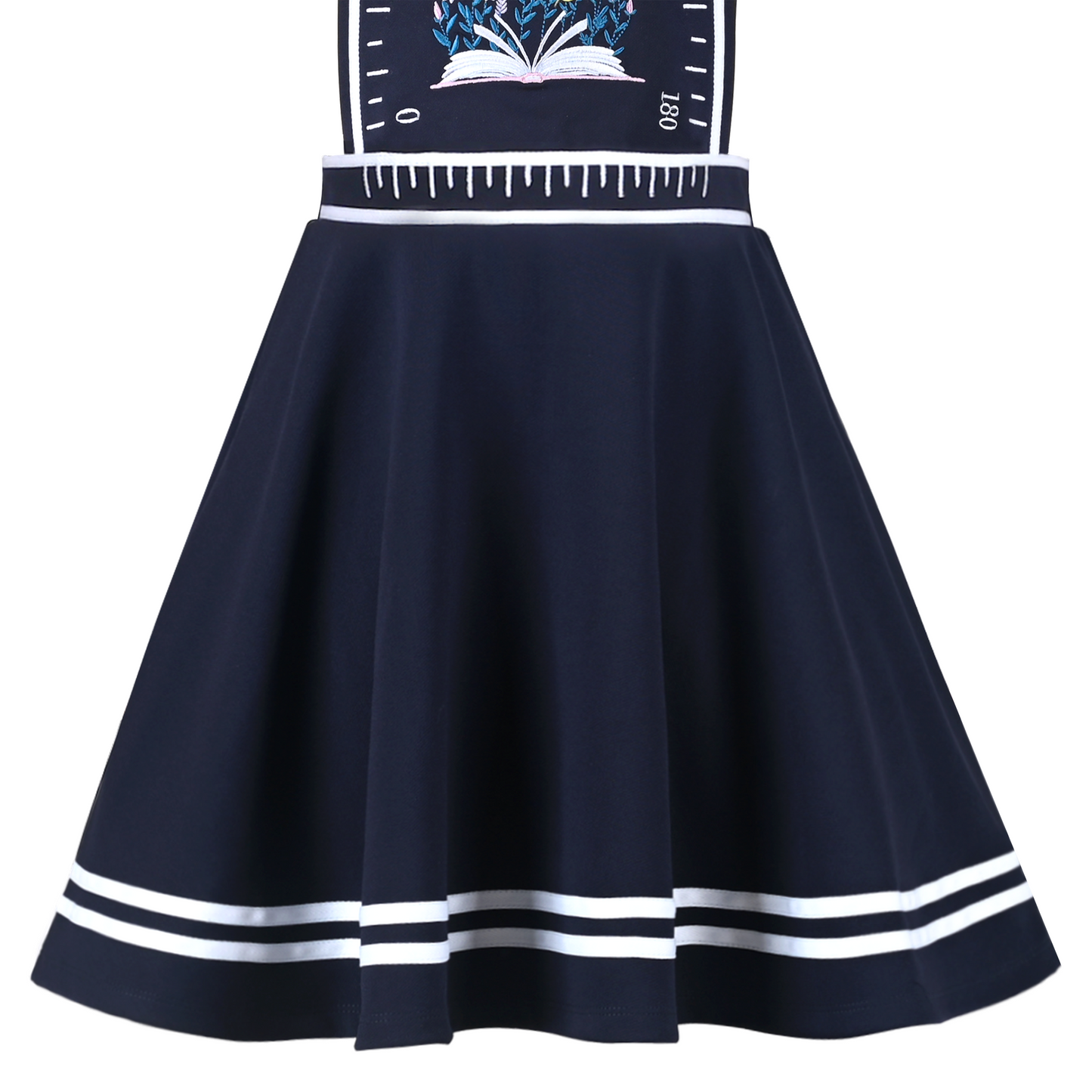 Girls Dress Suspender Skirt School Uniform Bow Tie Size 4-14 Years