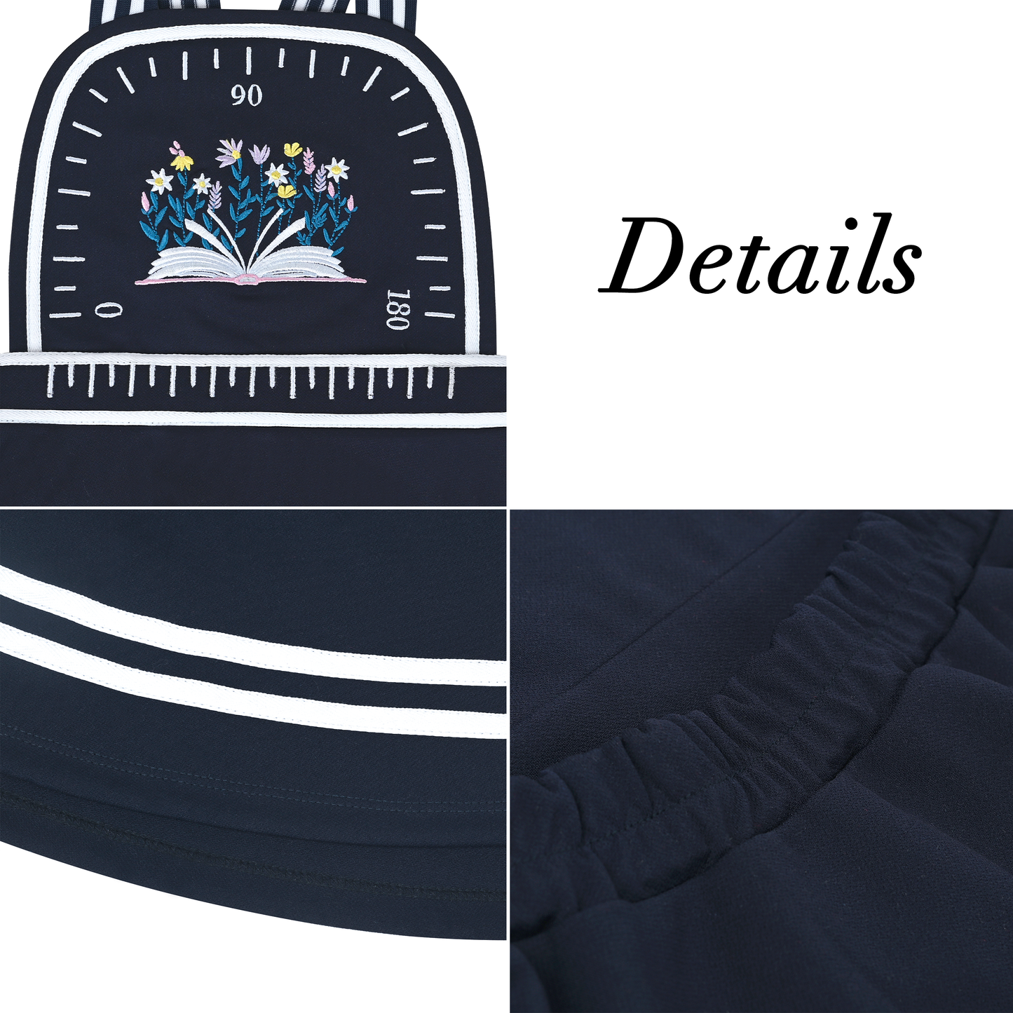 Girls Dress Suspender Skirt School Uniform Bow Tie Size 4-14 Years