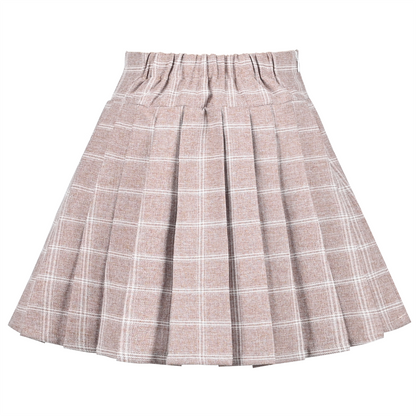 Girls Skirt Pleated Bow Tie Back School Uniform Size 6-14 Years