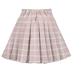 Girls Skirt Pleated Bow Tie Back School Uniform Size 6-14 Years