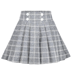 Girls Skirt Pleated Bow Tie Back School Uniform Size 6-14 Years