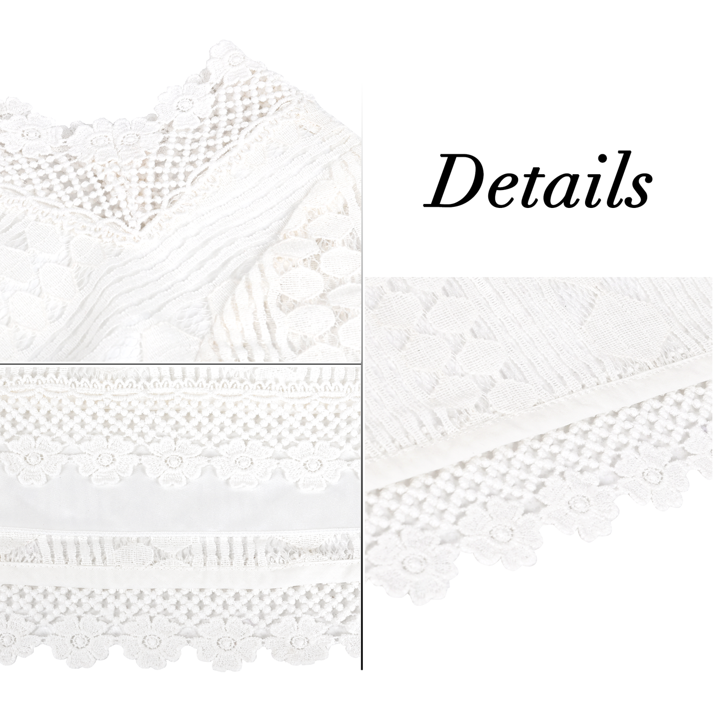 Girls Dress Flower Lace Collar Skirt Dress Size 4-14 Years
