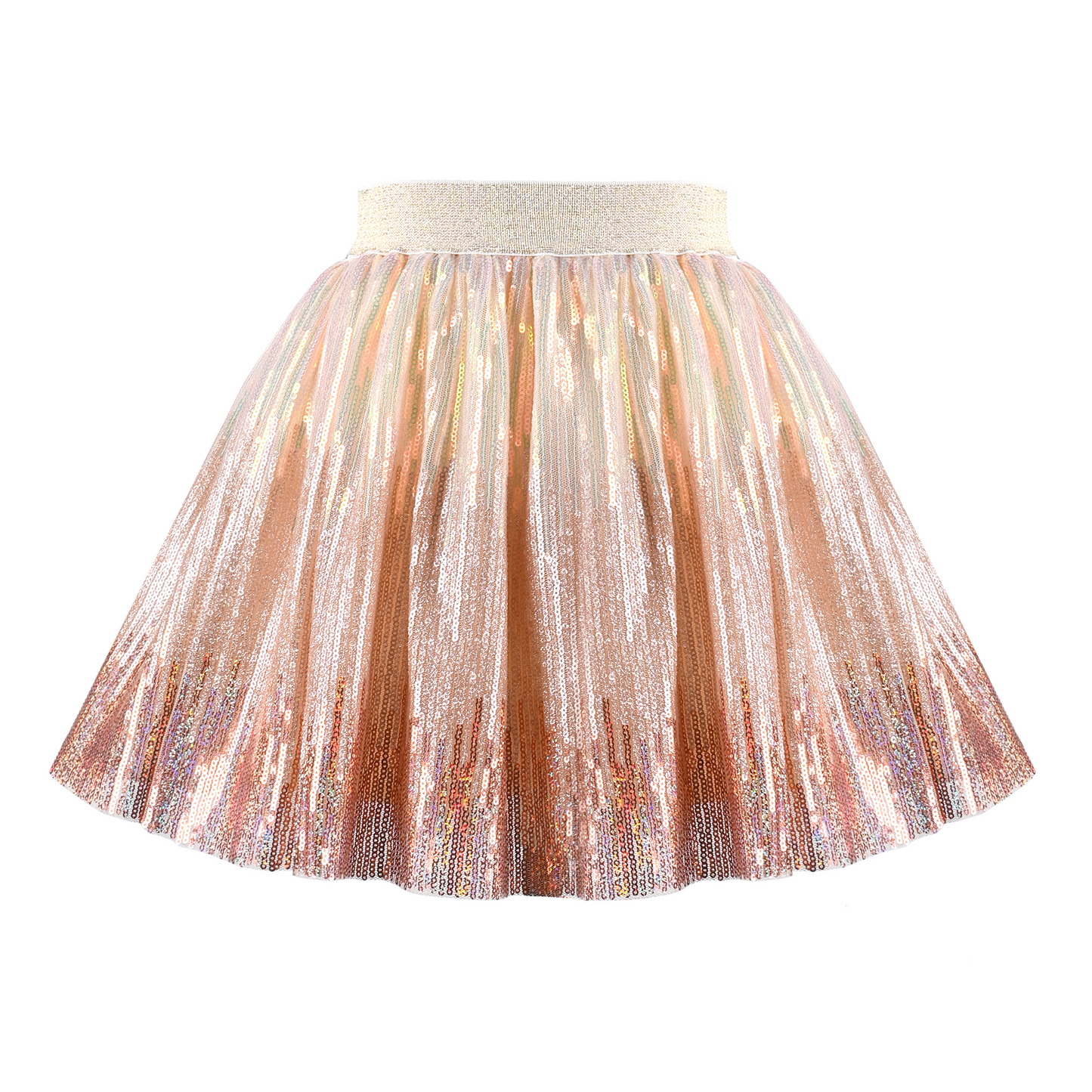 Girls Skirt Mermaid Sparkly Sequin Tutu Party Ballet Dance Size 2-10 Years
