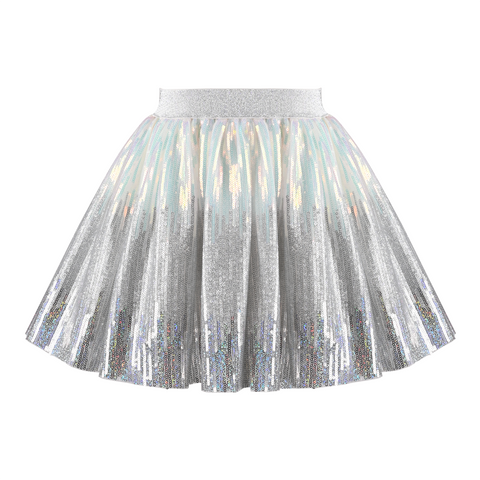 Girls Skirt Mermaid Sparkly Sequin Tutu Party Ballet Dance Size 2-10 Years