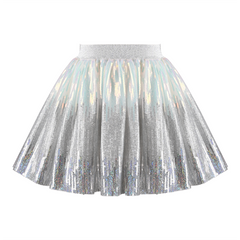 Girls Skirt Mermaid Sparkly Sequin Tutu Party Ballet Dance Size 2-10 Years
