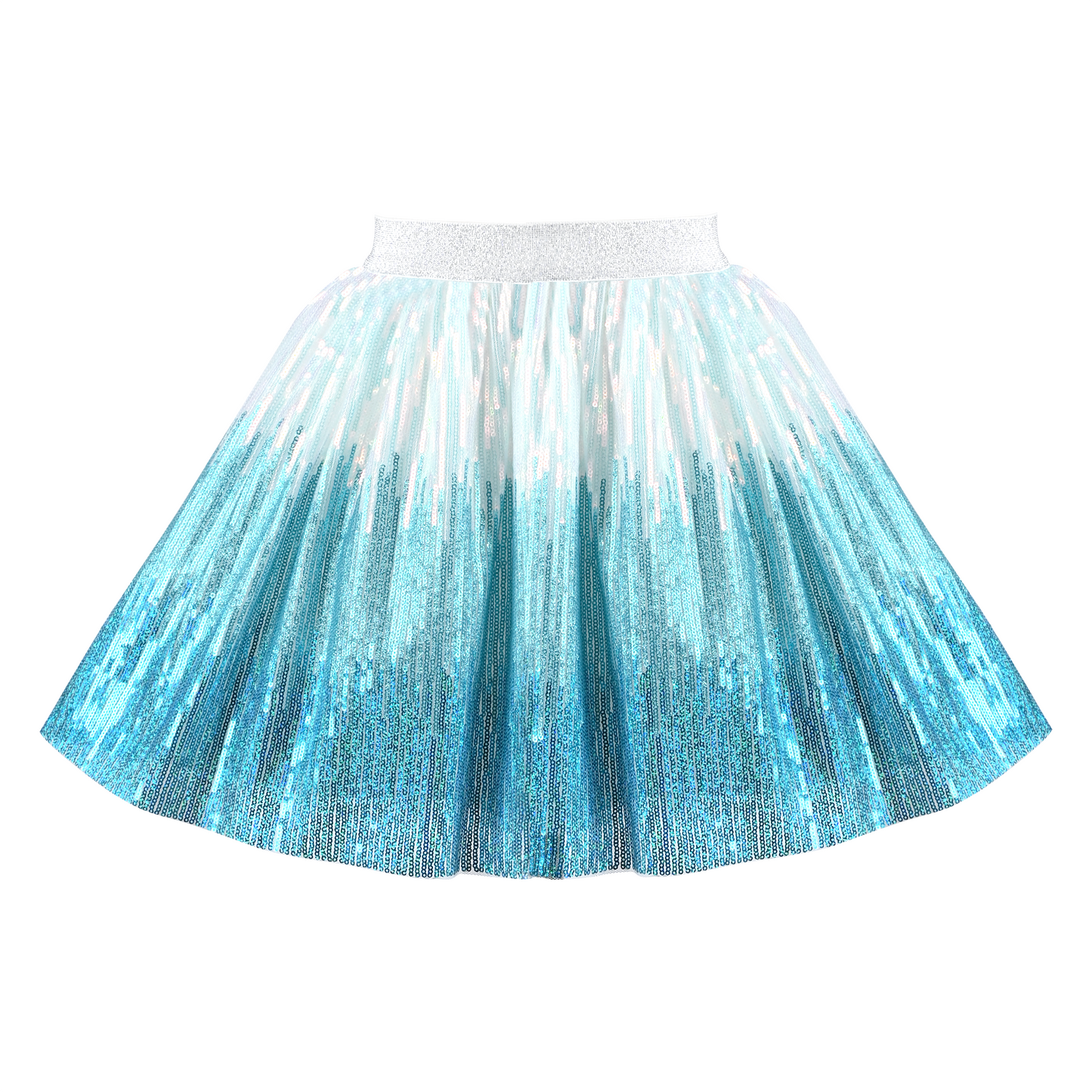 Girls Skirt Mermaid Sparkly Sequin Tutu Party Ballet Dance Size 2-10 Years