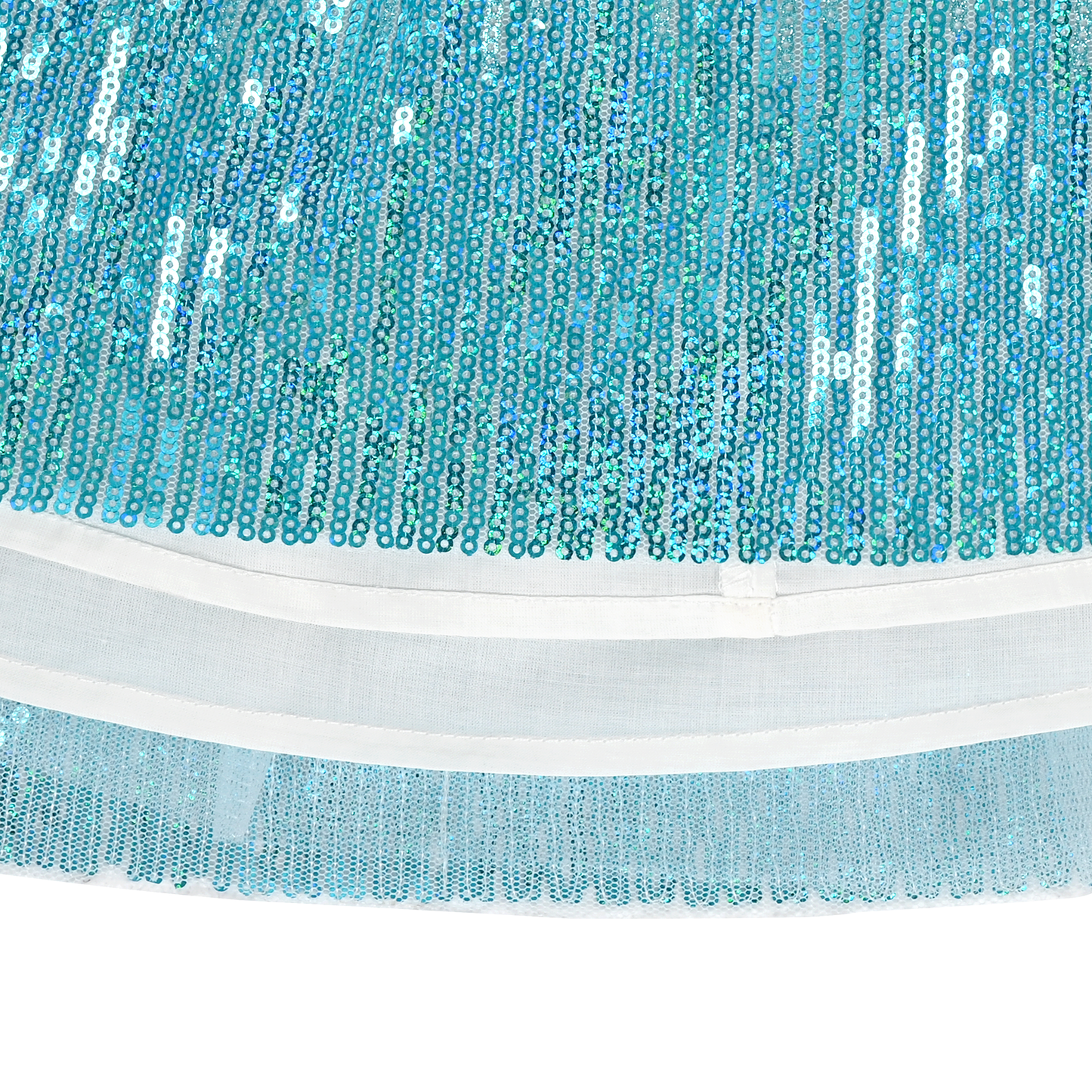 Girls Skirt Mermaid Sparkly Sequin Tutu Party Ballet Dance Size 2-10 Years