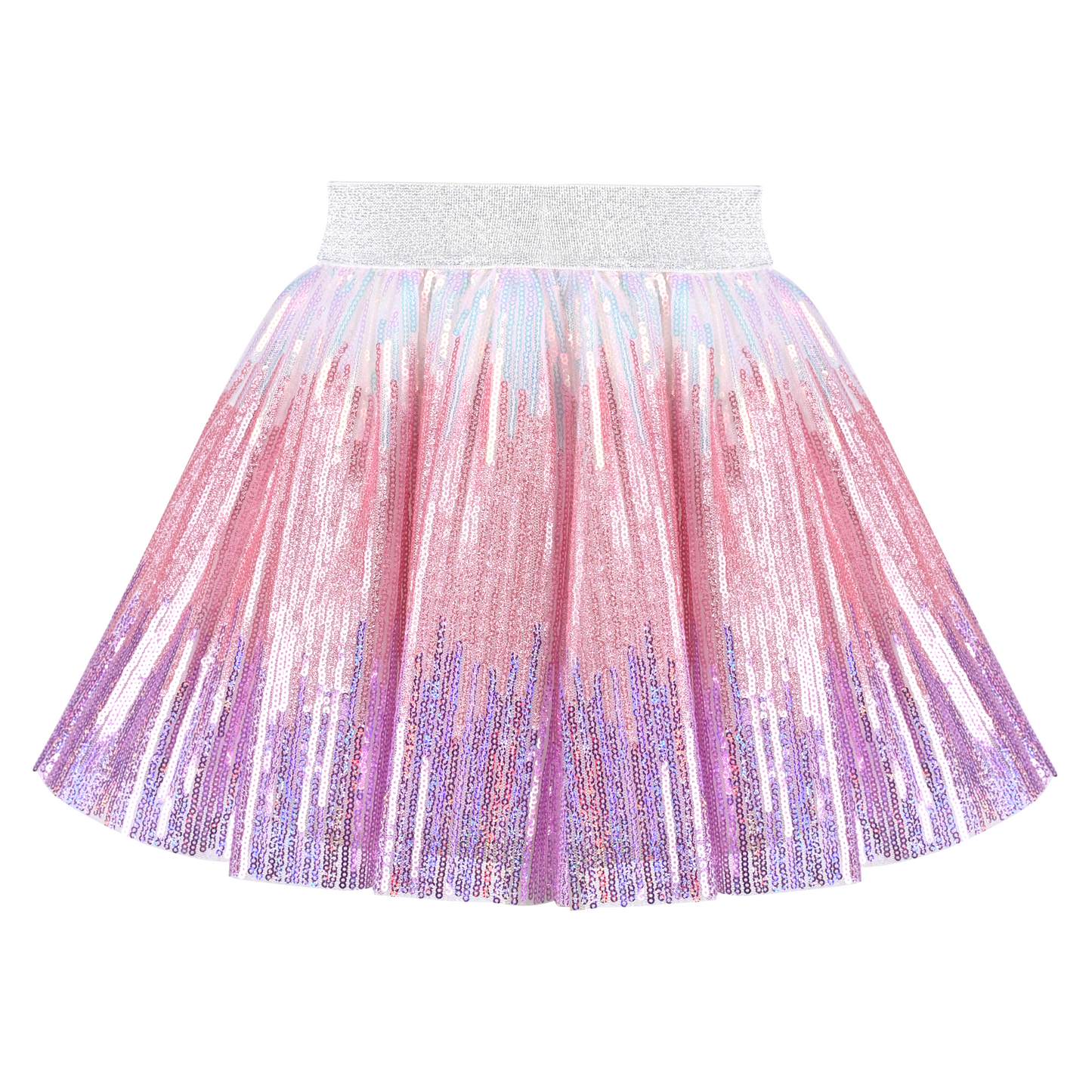 Girls Skirt Mermaid Sparkly Sequin Tutu Party Ballet Dance Size 2-10 Years