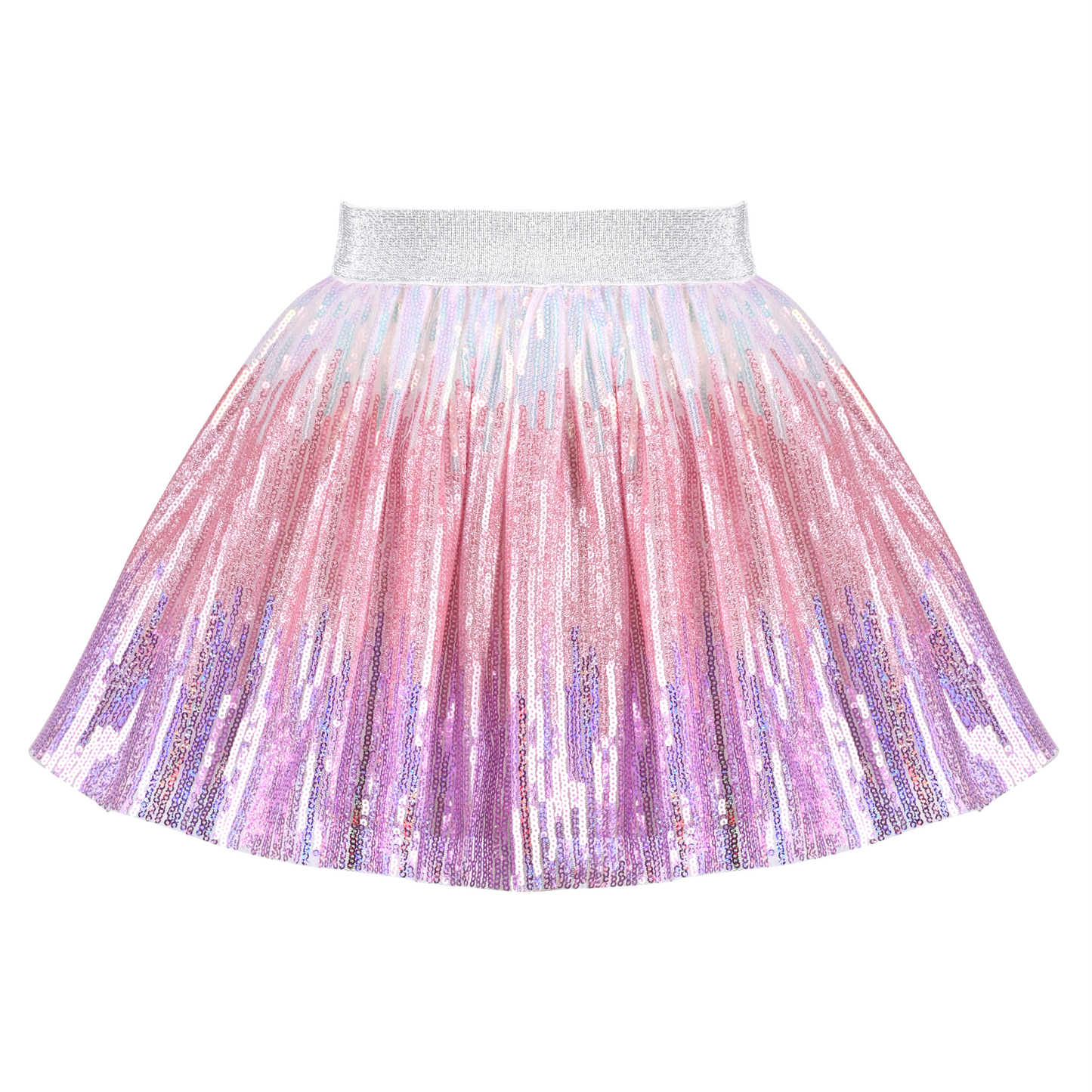 Girls Skirt Mermaid Sparkly Sequin Tutu Party Ballet Dance Size 2-10 Years