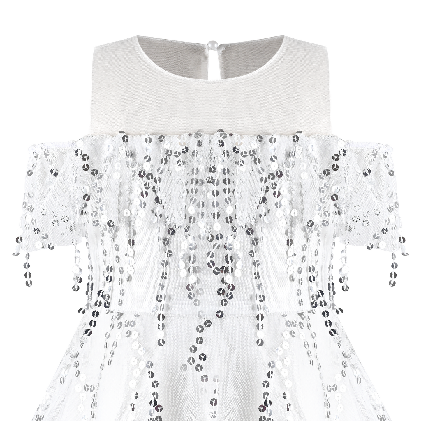 Girls Dress Off Shoulder Hi-low Skirt Bridesmaid Size 4-14 Years