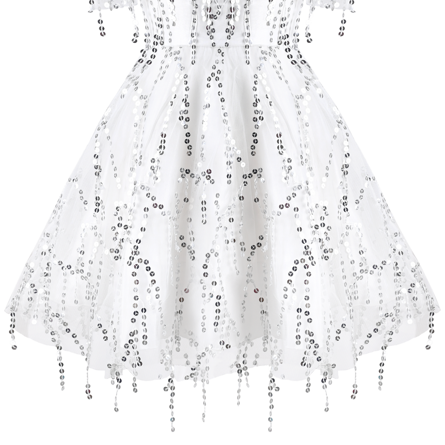 Girls Dress Off Shoulder Hi-low Skirt Bridesmaid Size 4-14 Years