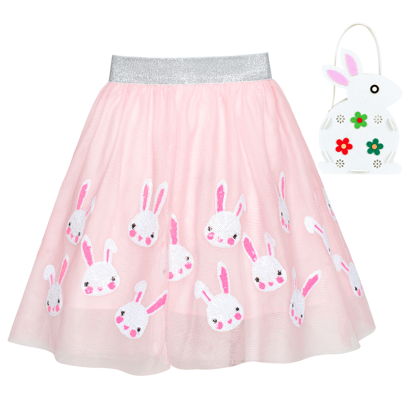 Girls Skirt Rose Flower Tutu Dancing Dress Size 2-12 Years