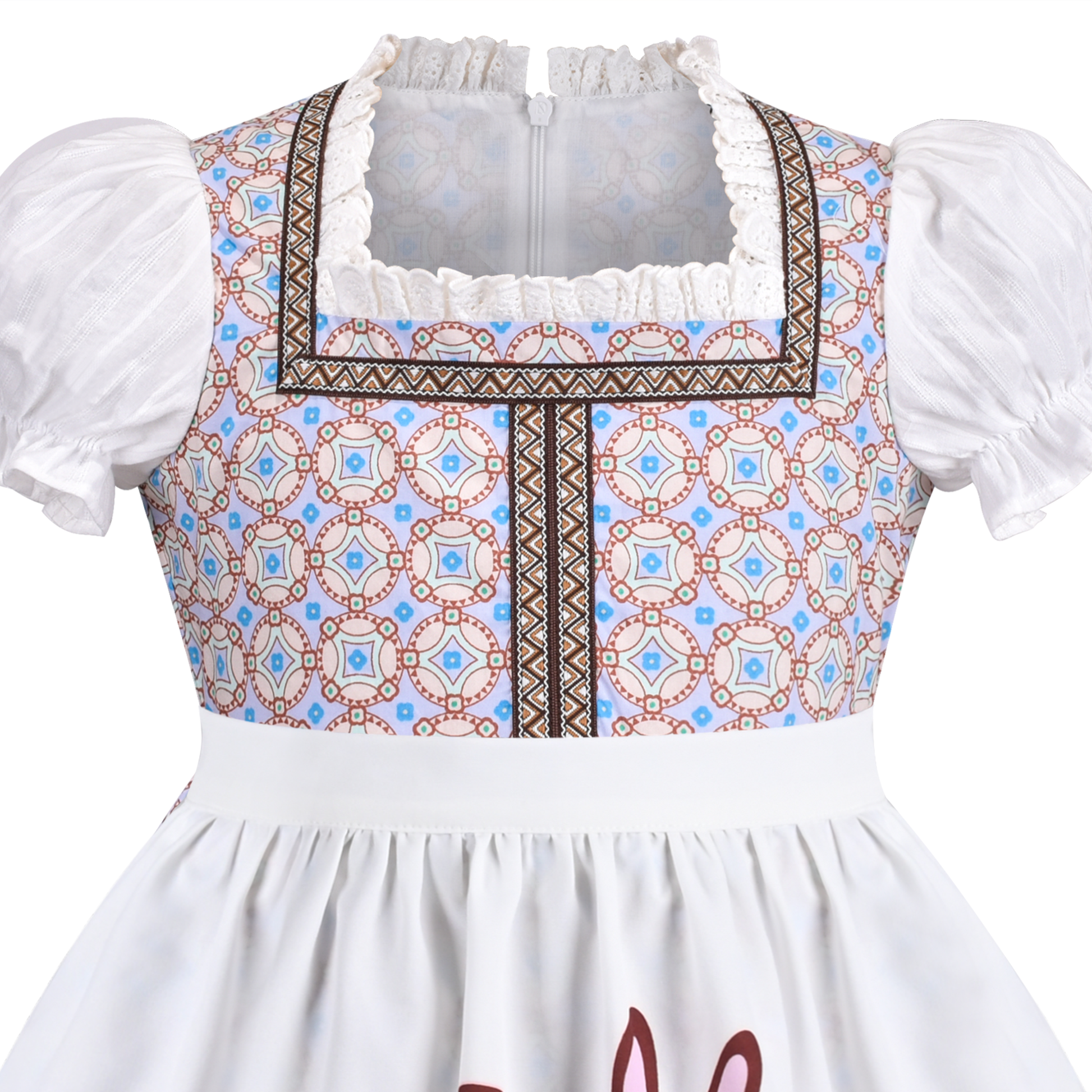 Girls Dress Maid Lace Apron German Dirndl Bavarian Oktoberfest – Sunny  Fashion