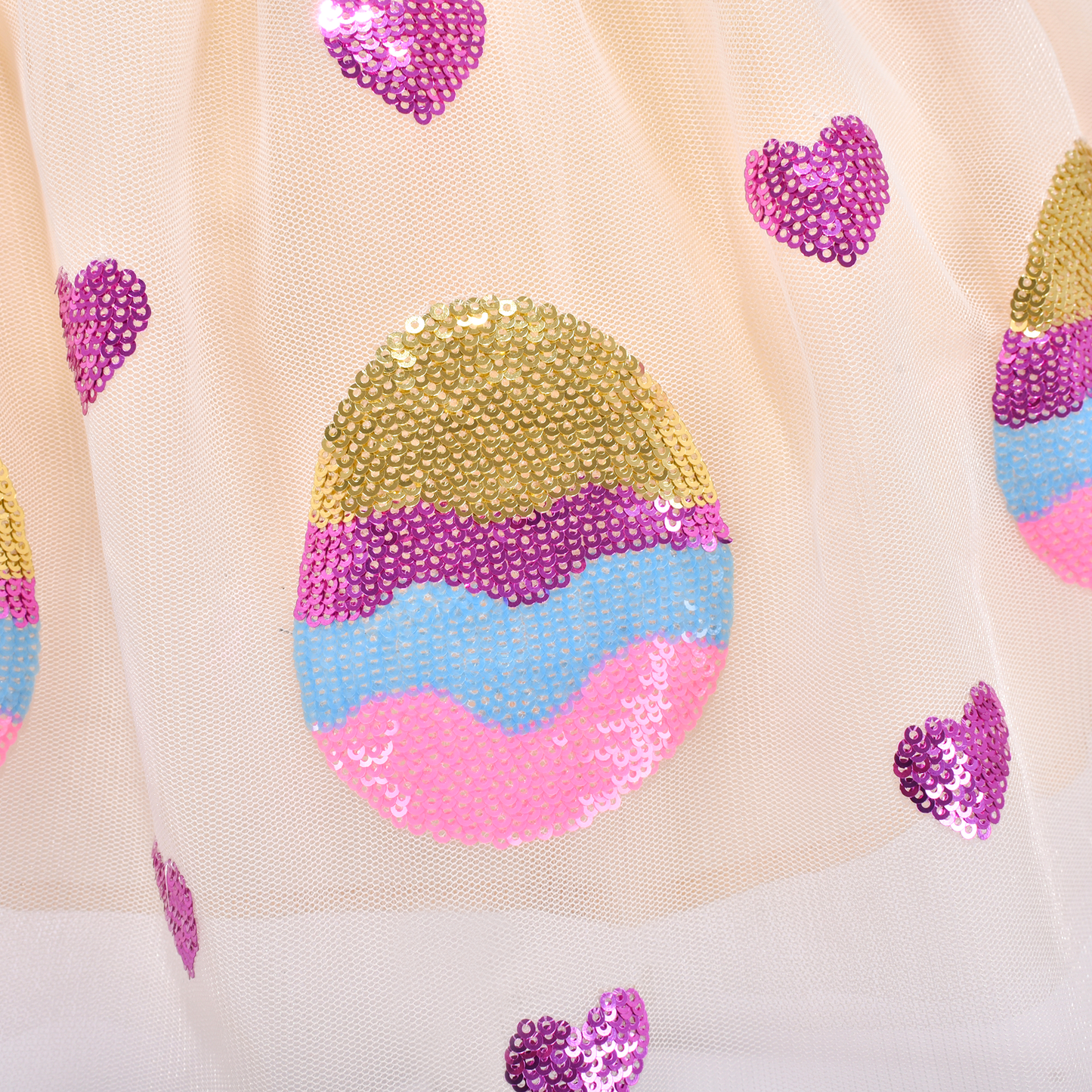 Sunny Fashion Girls Sequin Tutu Skirt with Bunny Headband Set