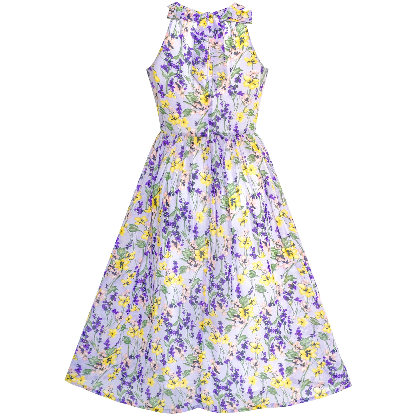 Women Sleeveless Sequin Sexy Chiffon Party Dress