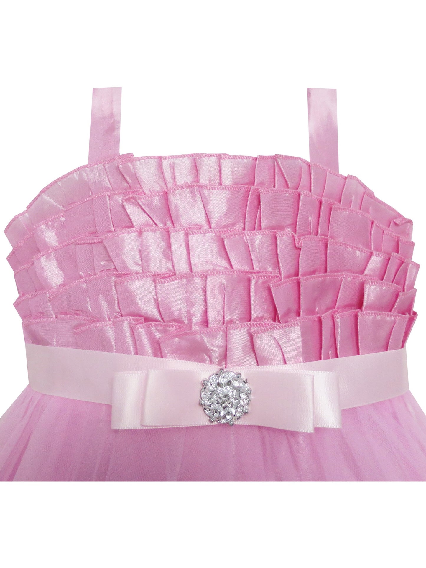 Girls Dress Pink Tulle Tutu Dance Pageant Kids Boutique Pink