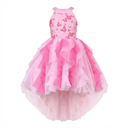 Sunny Fashion Girls Pink Sequin Hi-Lo Party Dress