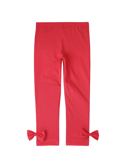 Girls Pants Colorful Striped Leggings Butterfly Trousers Children Clothes Red