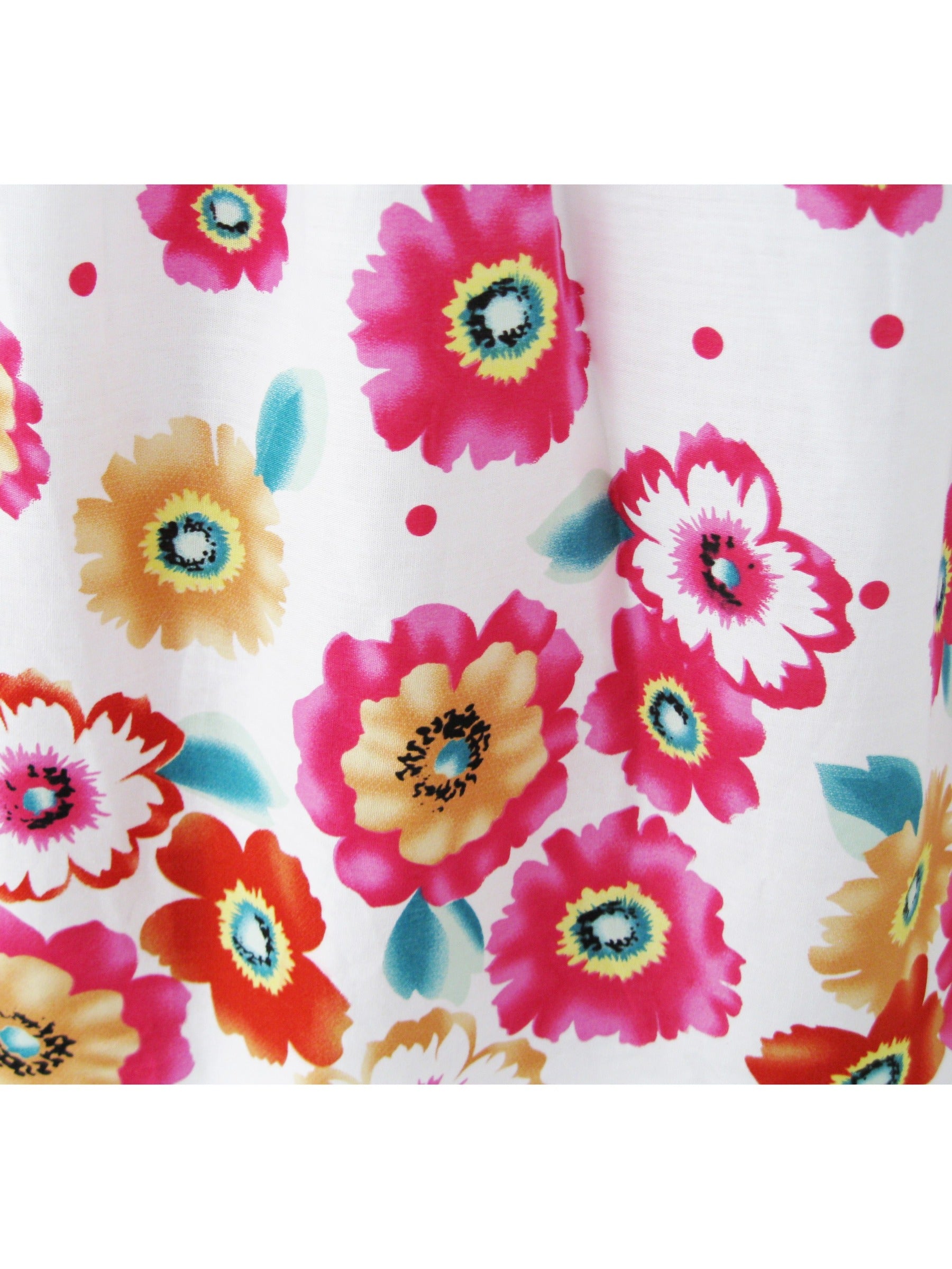 Girls Dress Pink Yellow Sunflower Print Bow Tie Sundress Pink