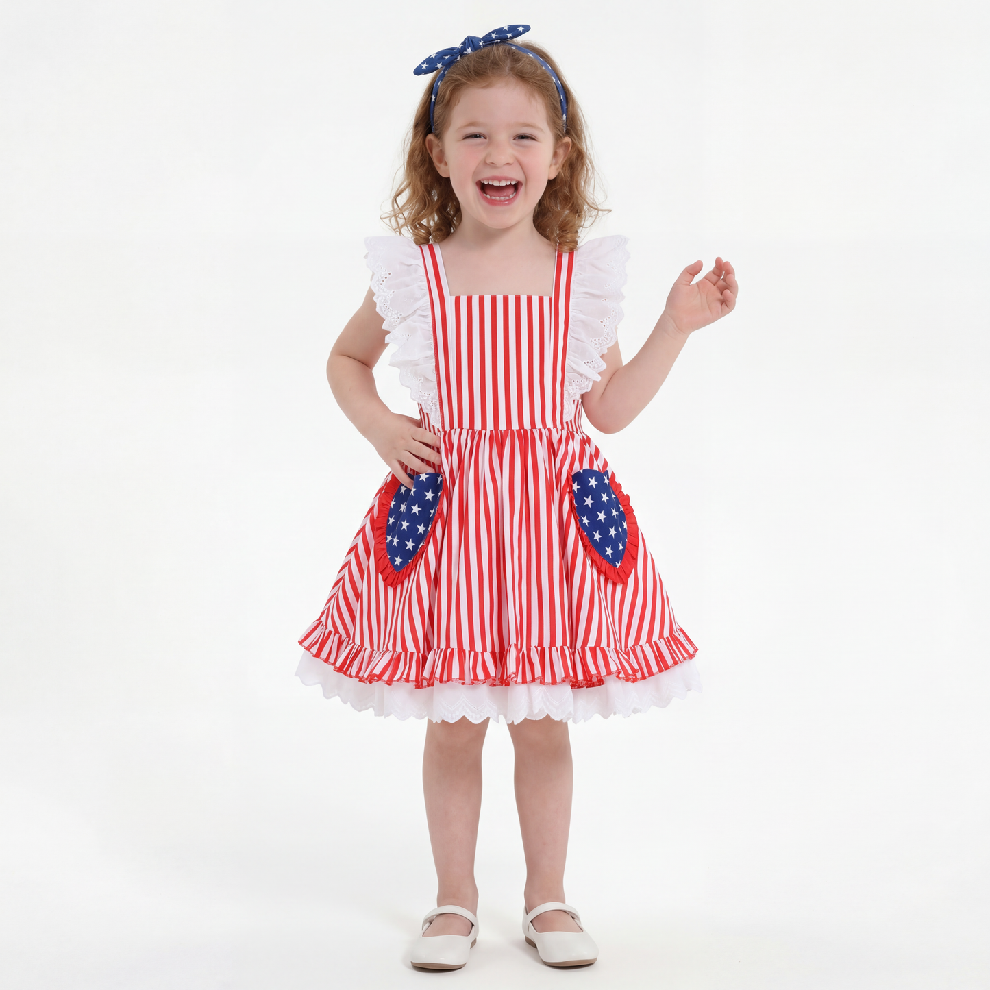 Sunny Fashion Girls Unicorn Rainbow Print Bowknot Princess Dress