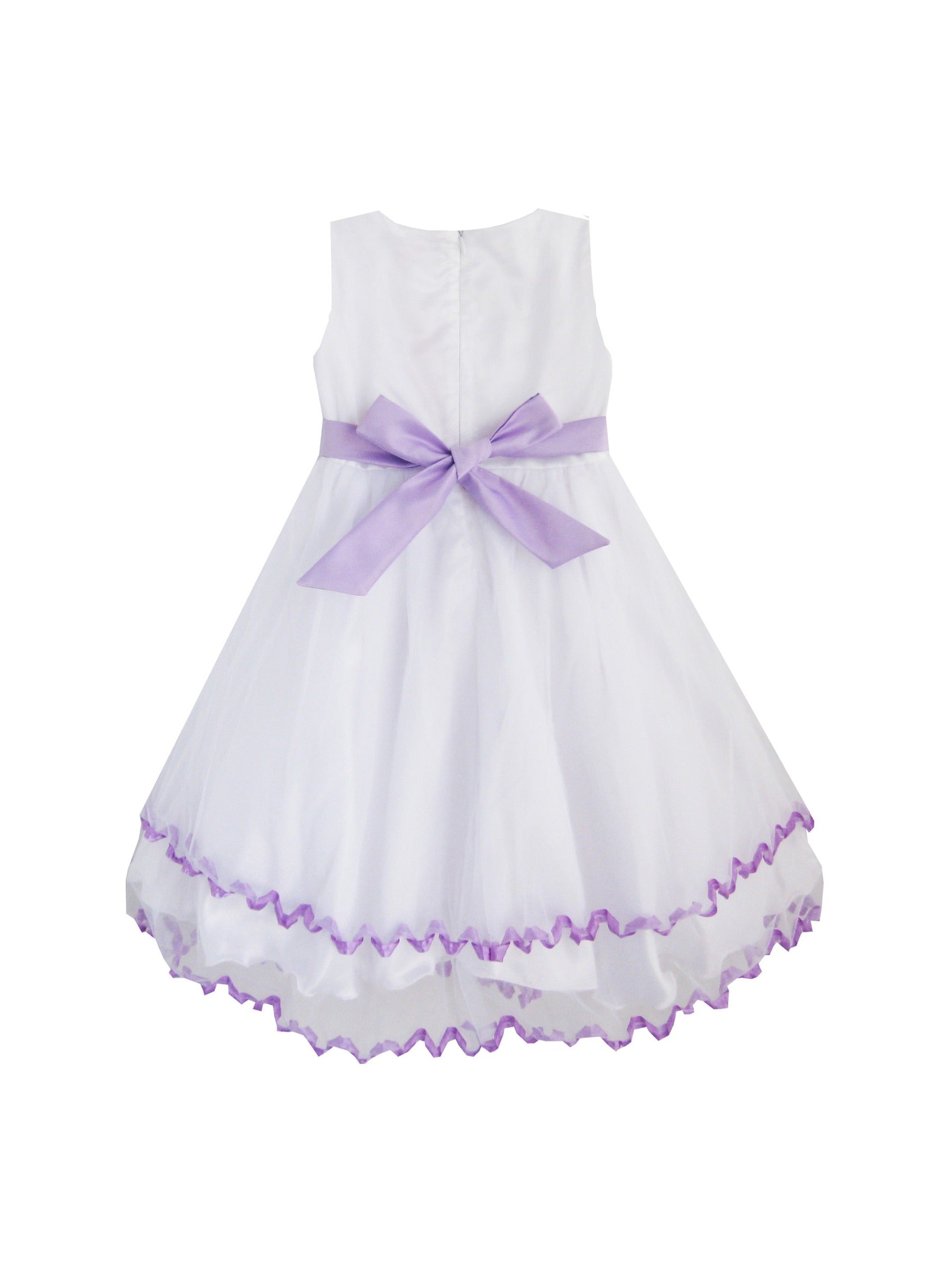 Girls Dress Pink Rose Pageant Tulle Wedding Kids Boutique Purple