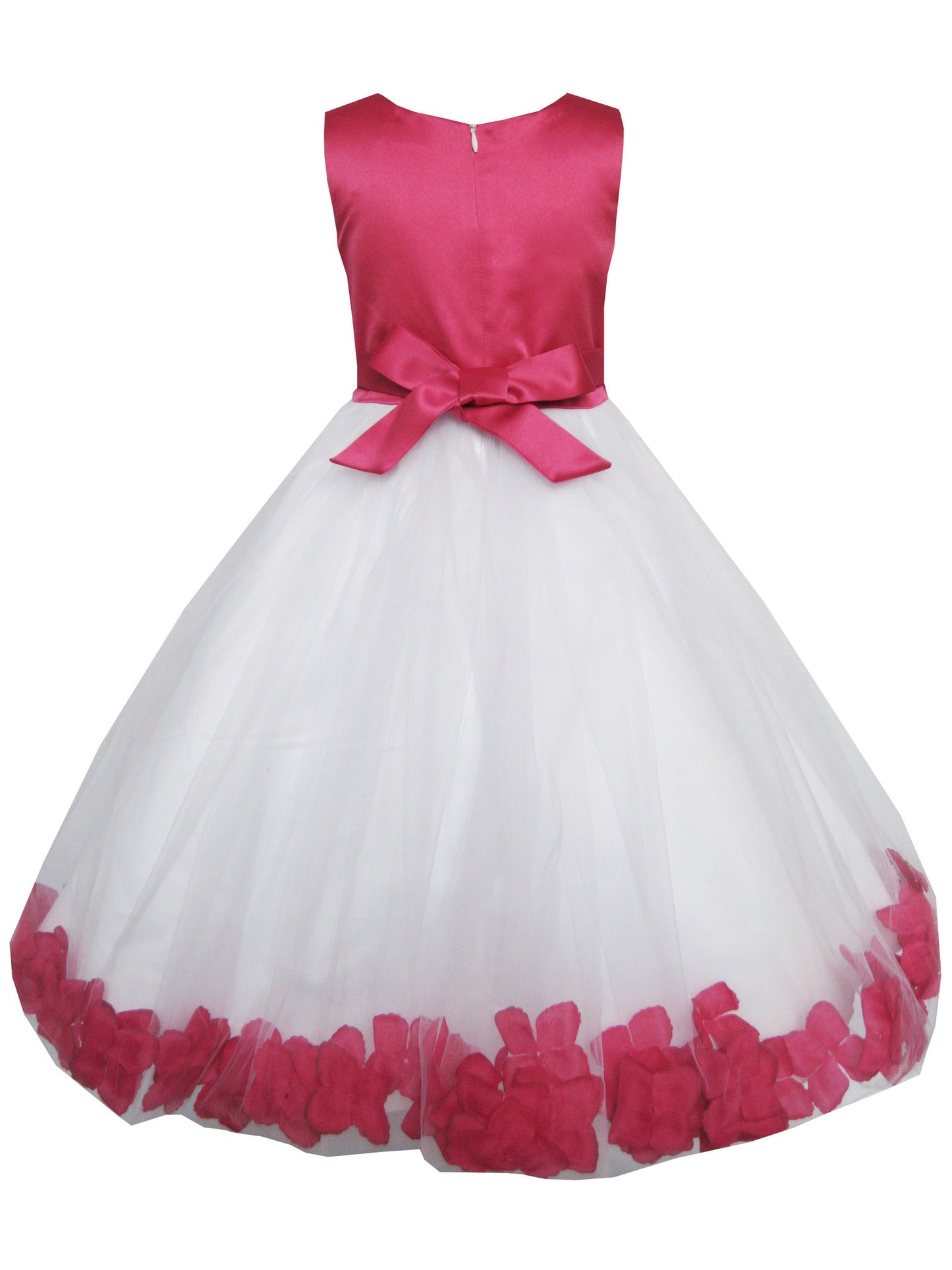 Girls Dress Orange Flower Tulle Wedding Pageant Bridesmaid Kids Clothes Pink