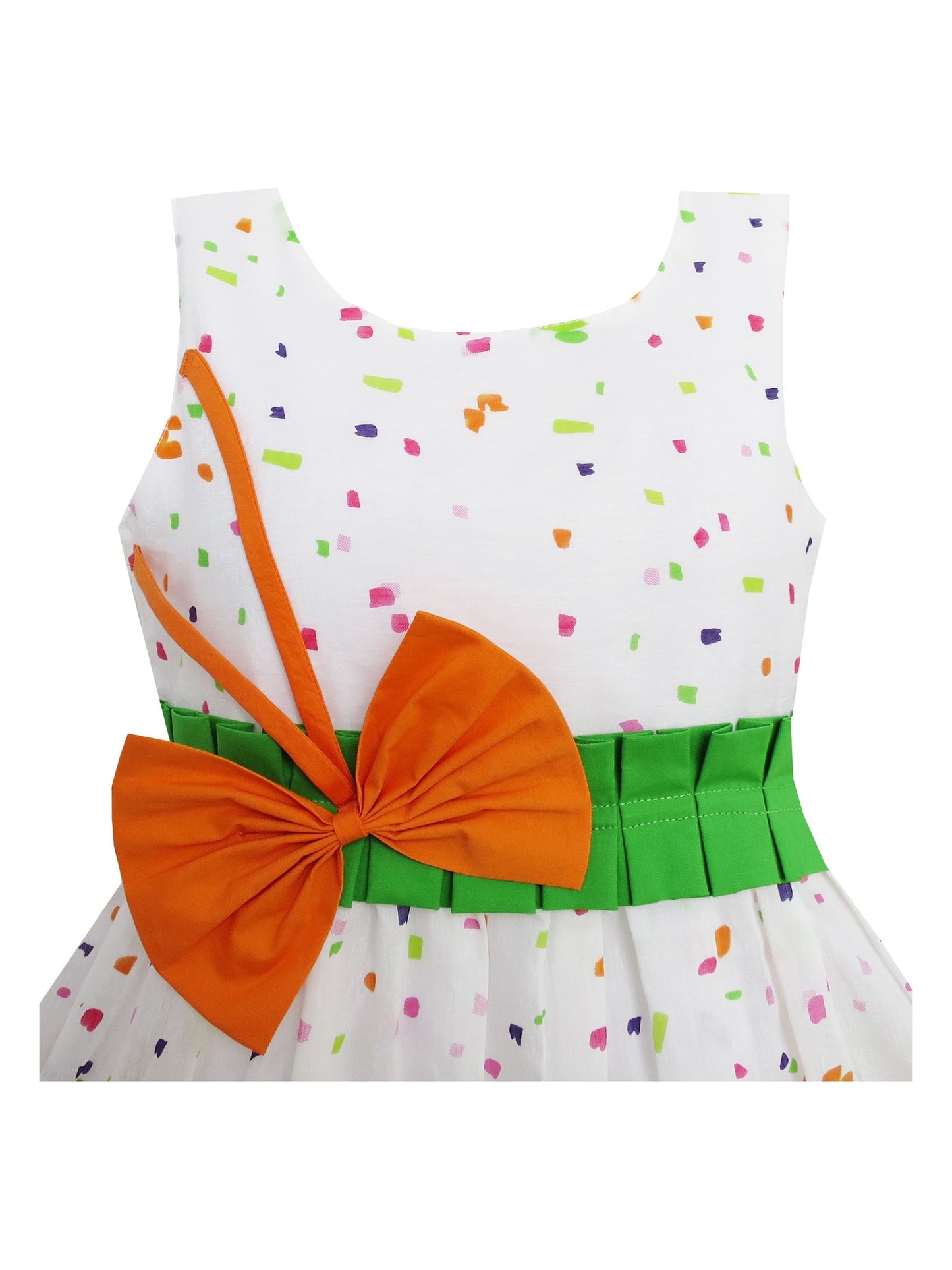 Girls Dress Blue Dot Pink Party Children Sundress Kids SZ Multi-Color