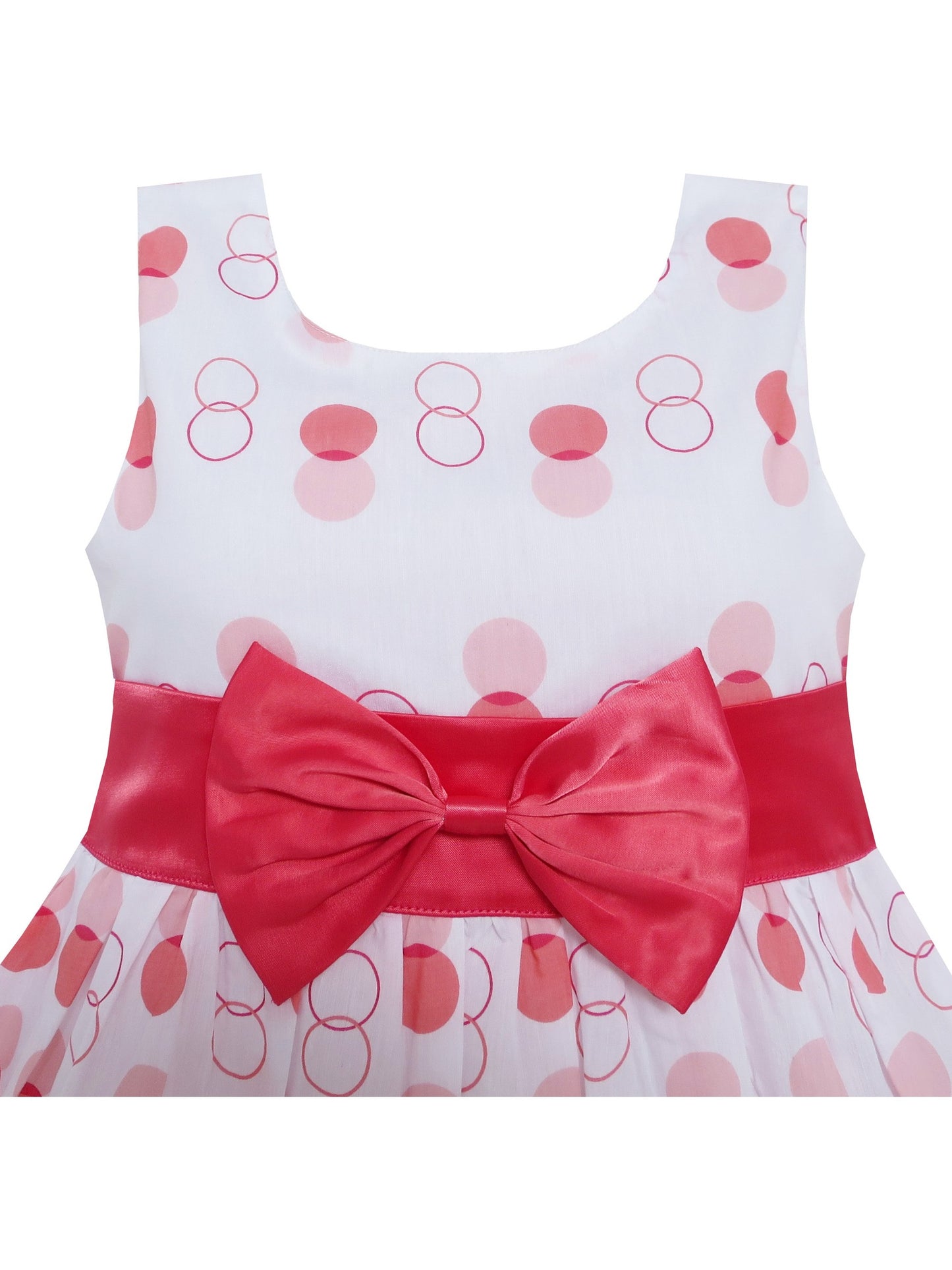 Girls Dress Purple Bow Tie Floral Party Princess Kids Clothing Red