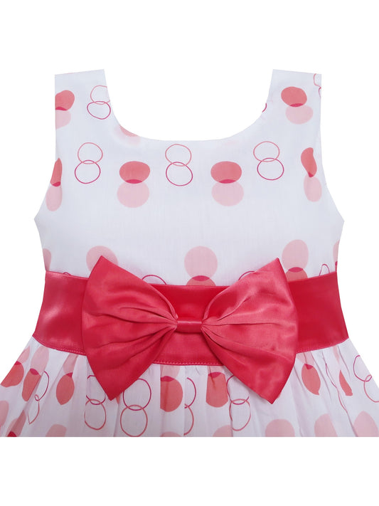 Girls Dress Purple Bow Tie Floral Party Princess Kids Clothing Red