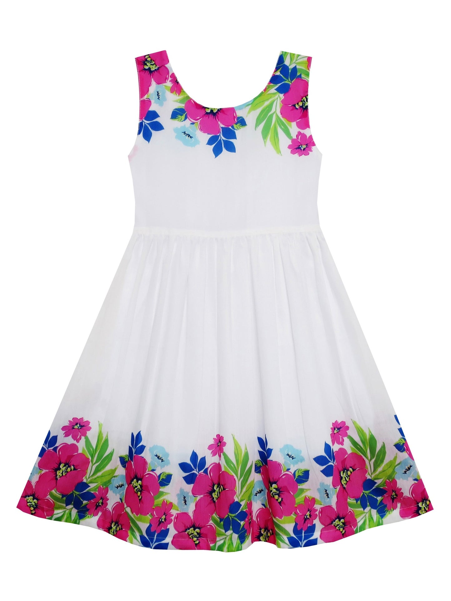 Girls Dress pink floral print Sundress Children Clothing NWT Pink