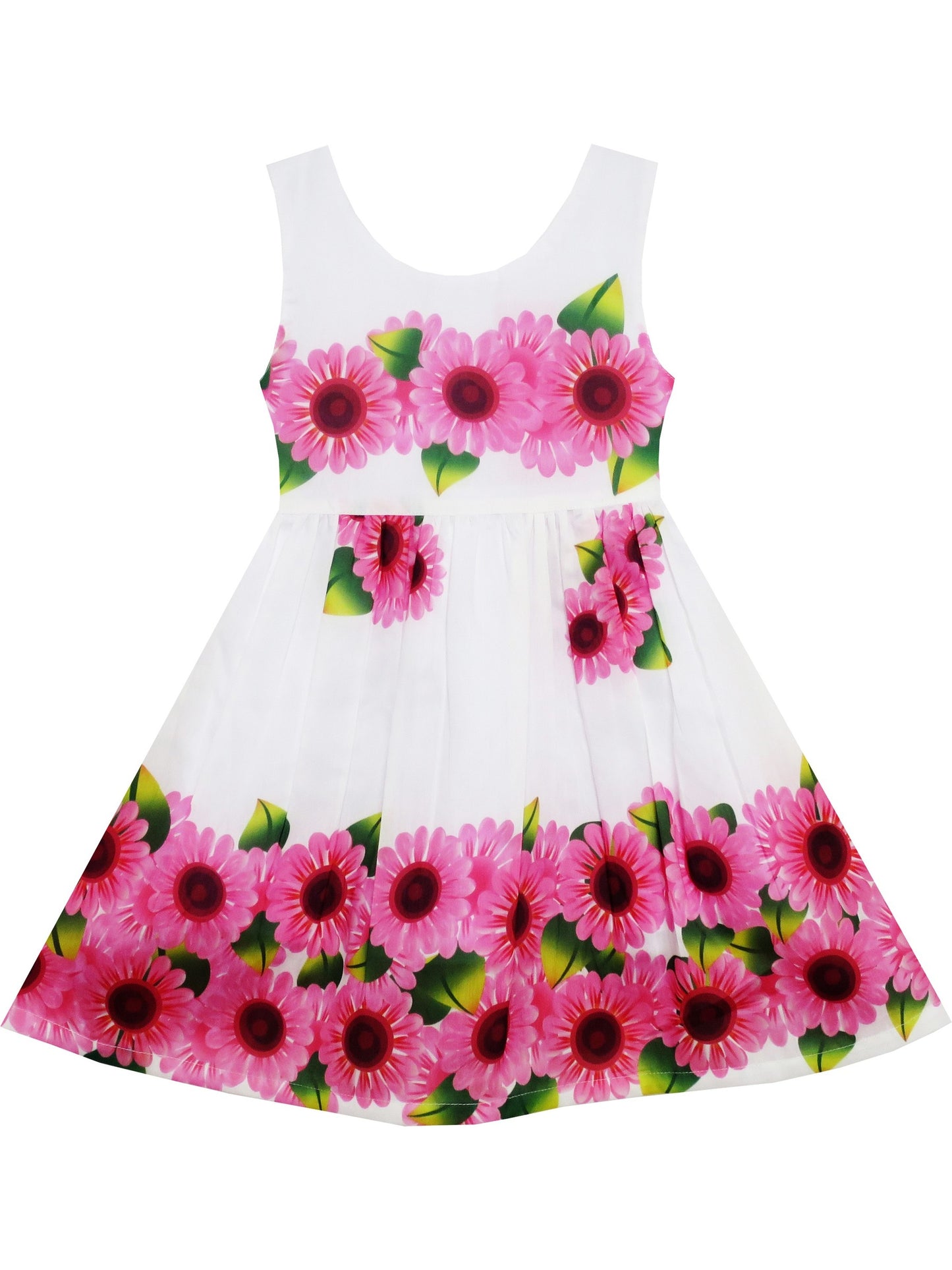 Girls Dress pink floral print Sundress Children Clothing NWT Pink