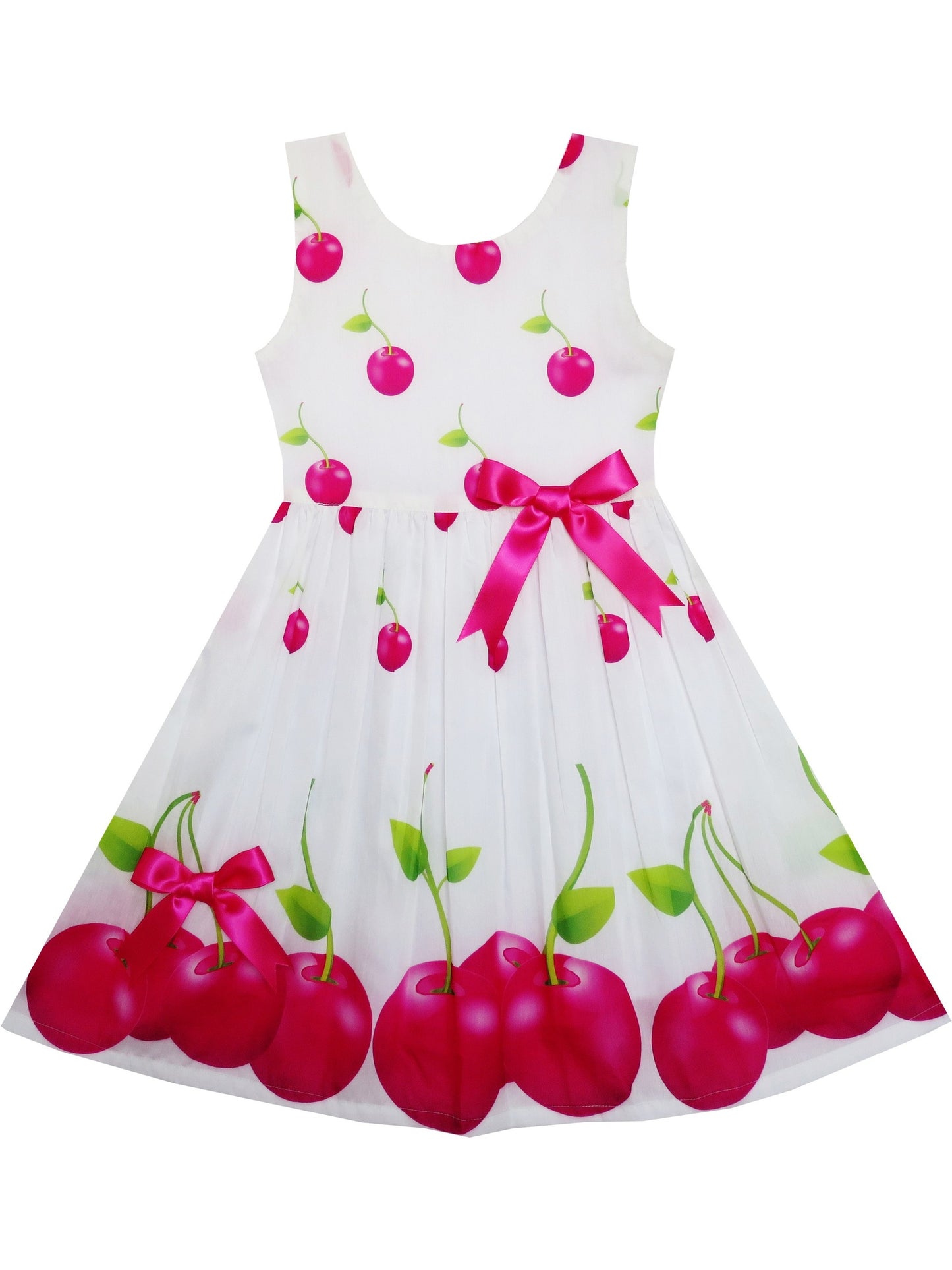 Girls Dress pink floral print Sundress Children Clothing NWT Red