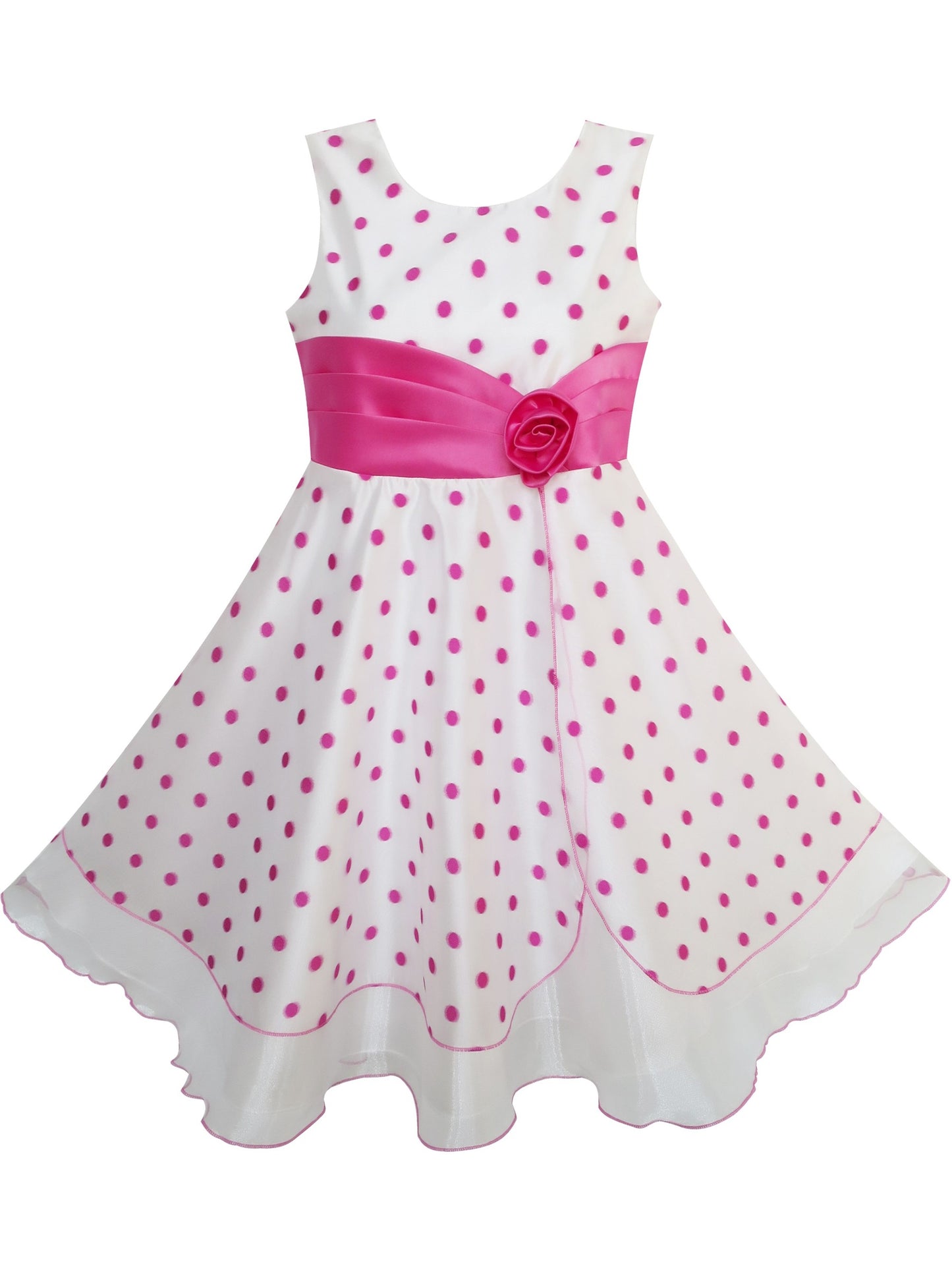 Girls Dress Wedding Gown Tulle Flower Ball With Lace Blue Pink