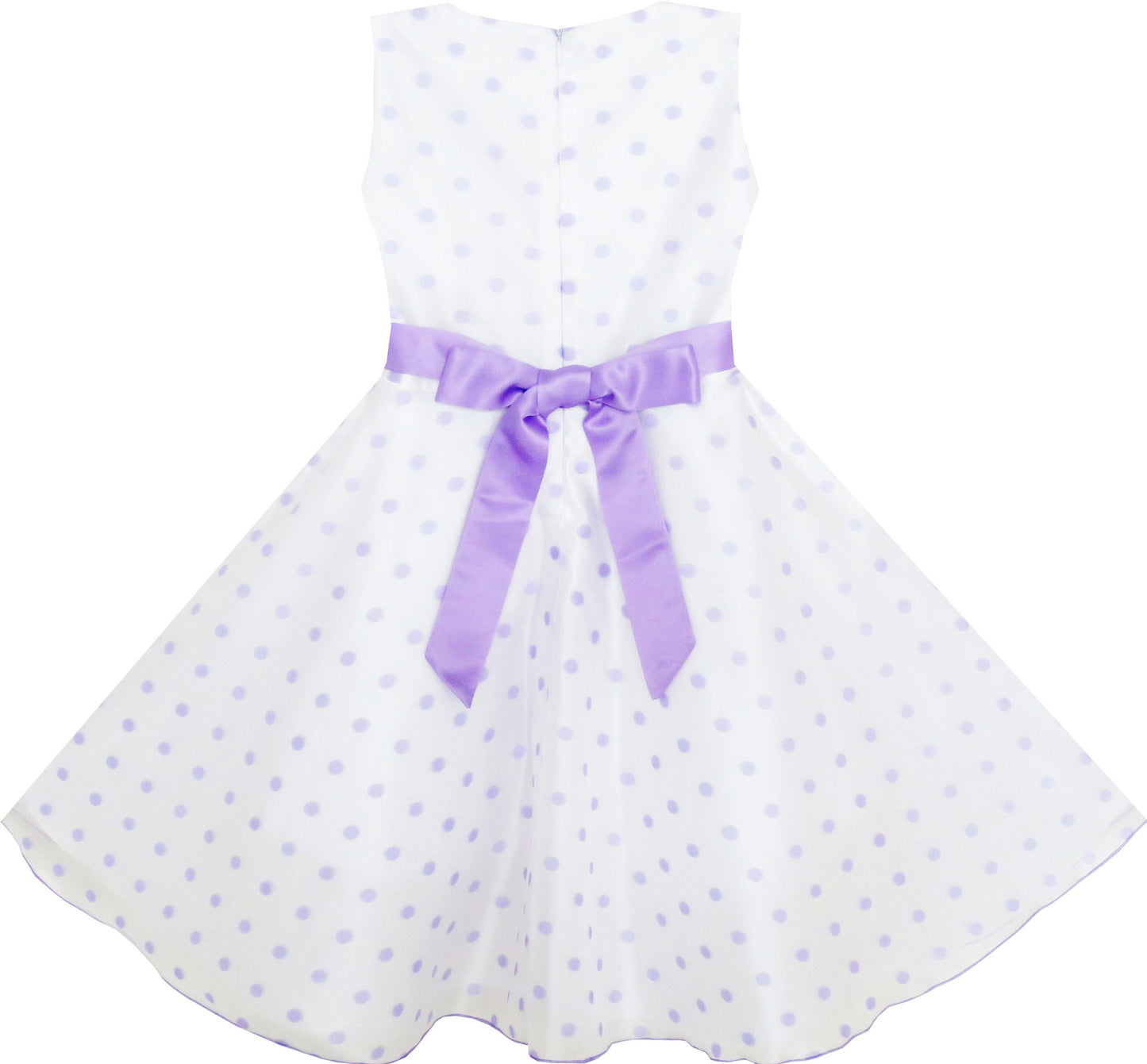 Girls Dress Wedding Gown Tulle Flower Ball With Lace Blue Purple