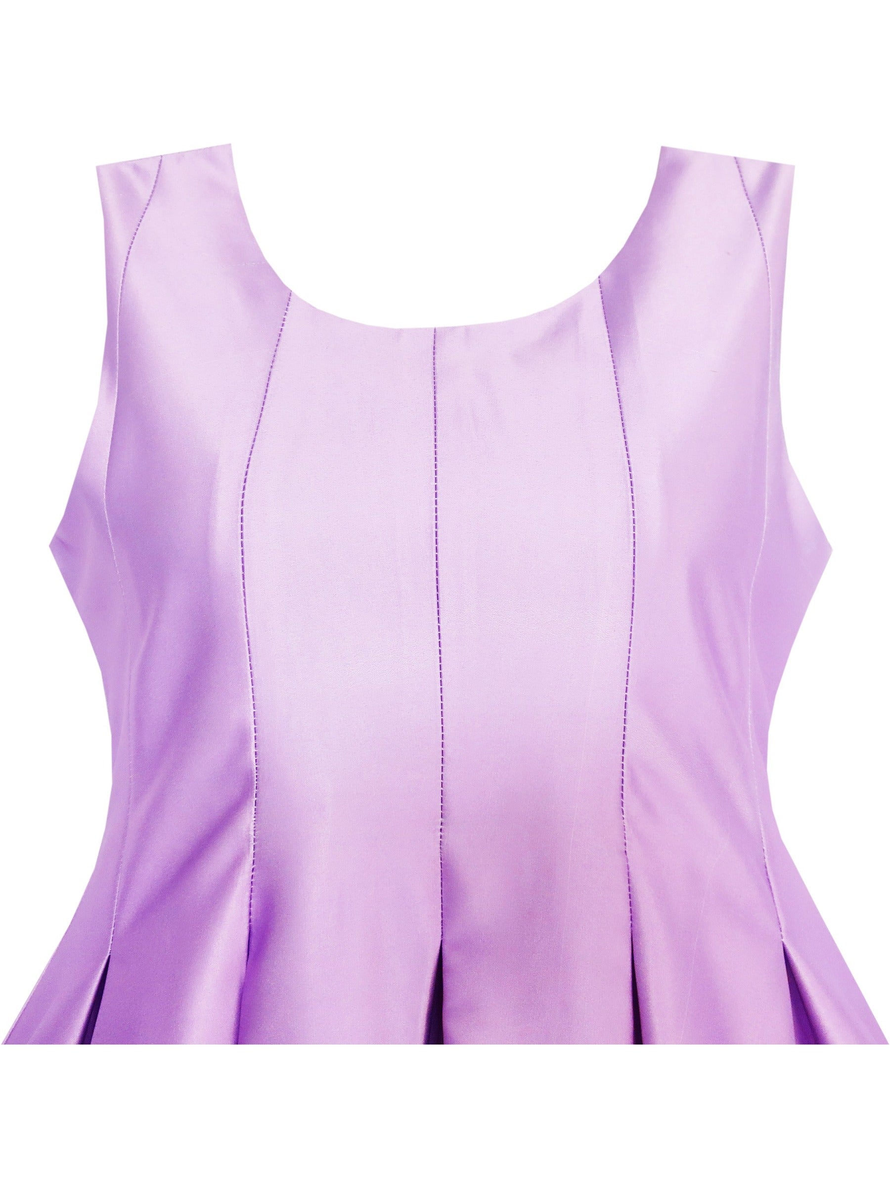 Girls' Scuba Fit and Flare Dress Cute Cartoon Print Birthday Party Purple