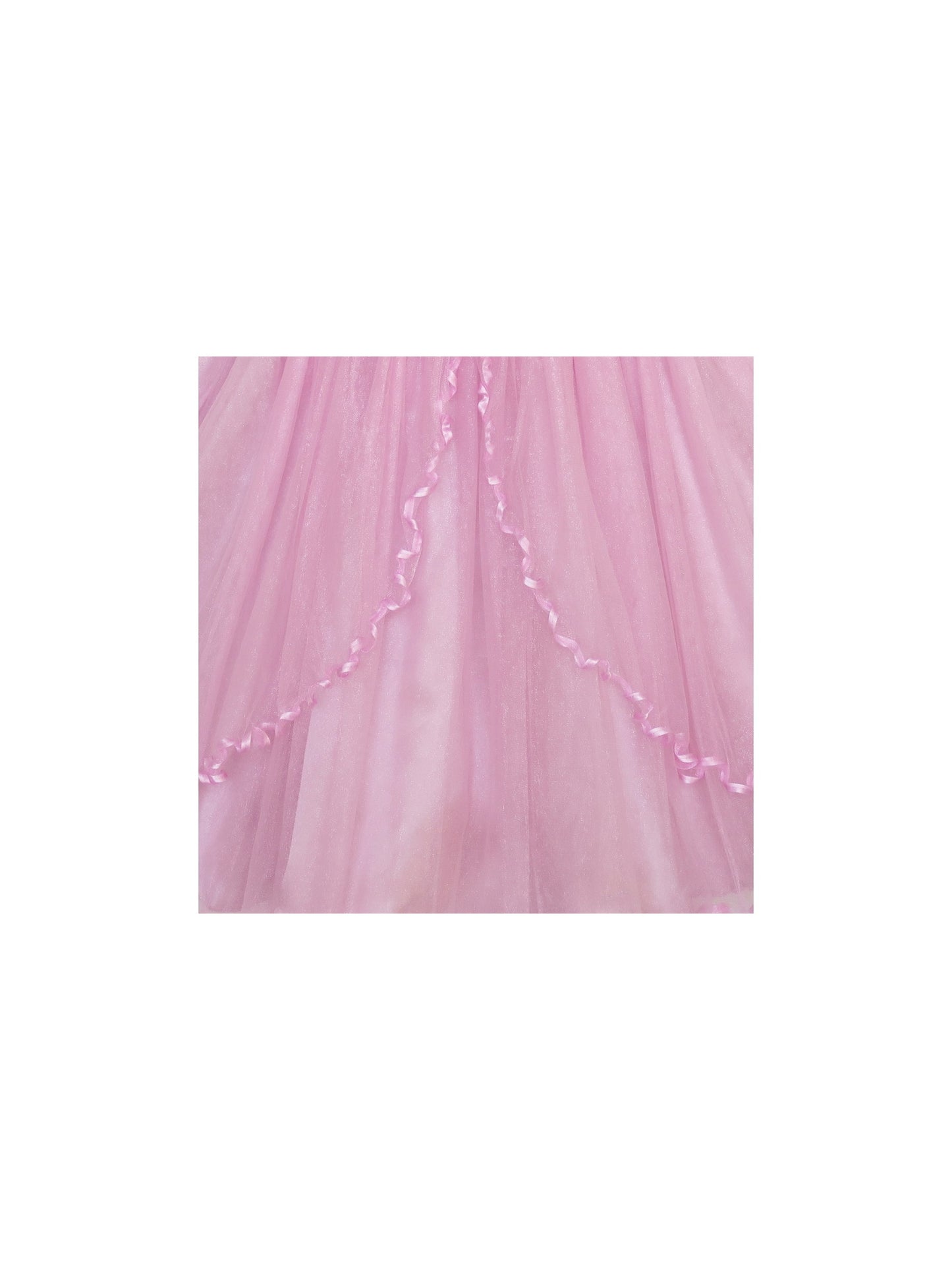 Girls Dress Purple Flower Bow Tie Wedding Party Children Clothes Size Pink