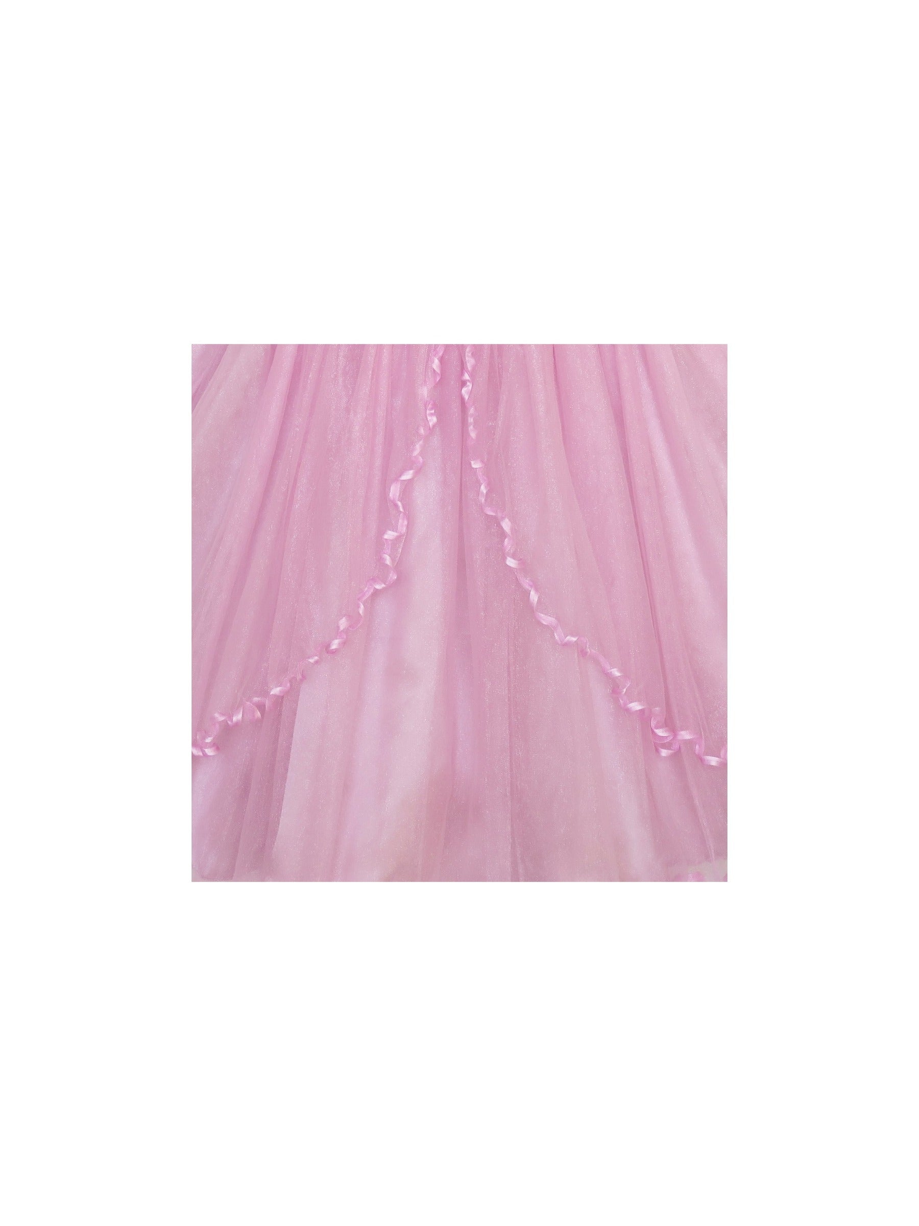 Girls Dress Purple Flower Bow Tie Wedding Party Children Clothes Size Pink