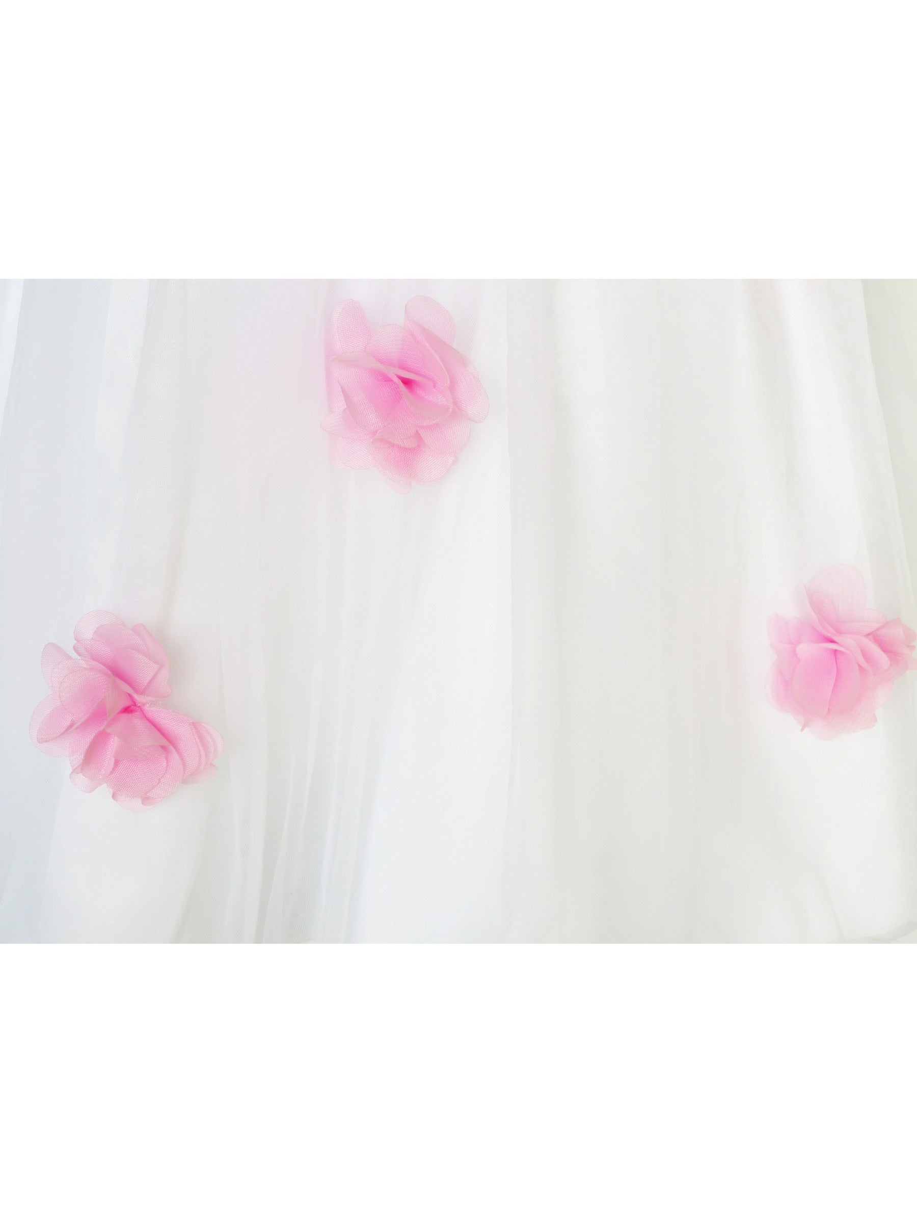 Girls Dress Purple Flower Bow Tie Wedding Party Children Clothes Size White