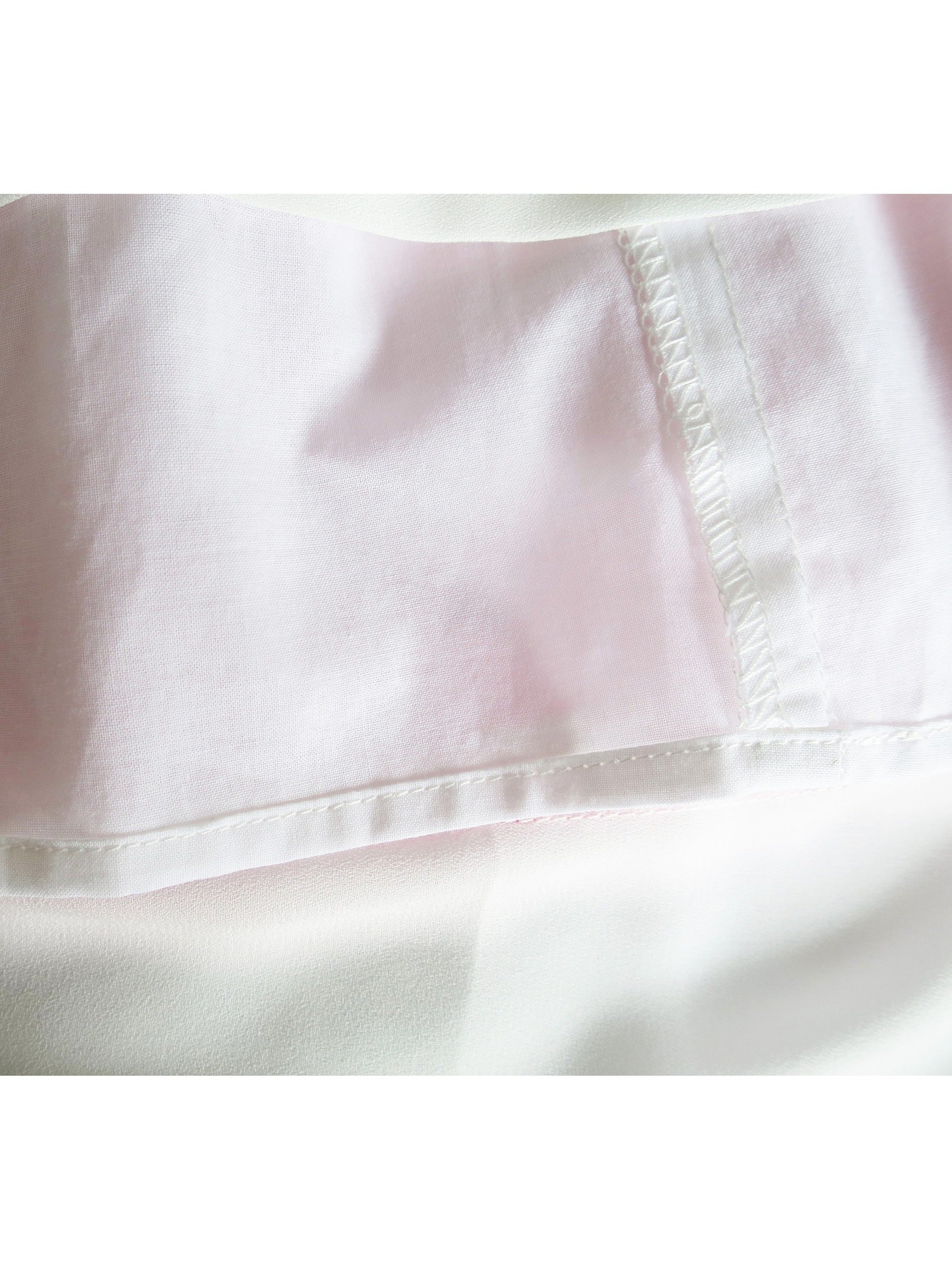 Girls Dress Pleated Collar Color Block Chiffon Sundress Pink