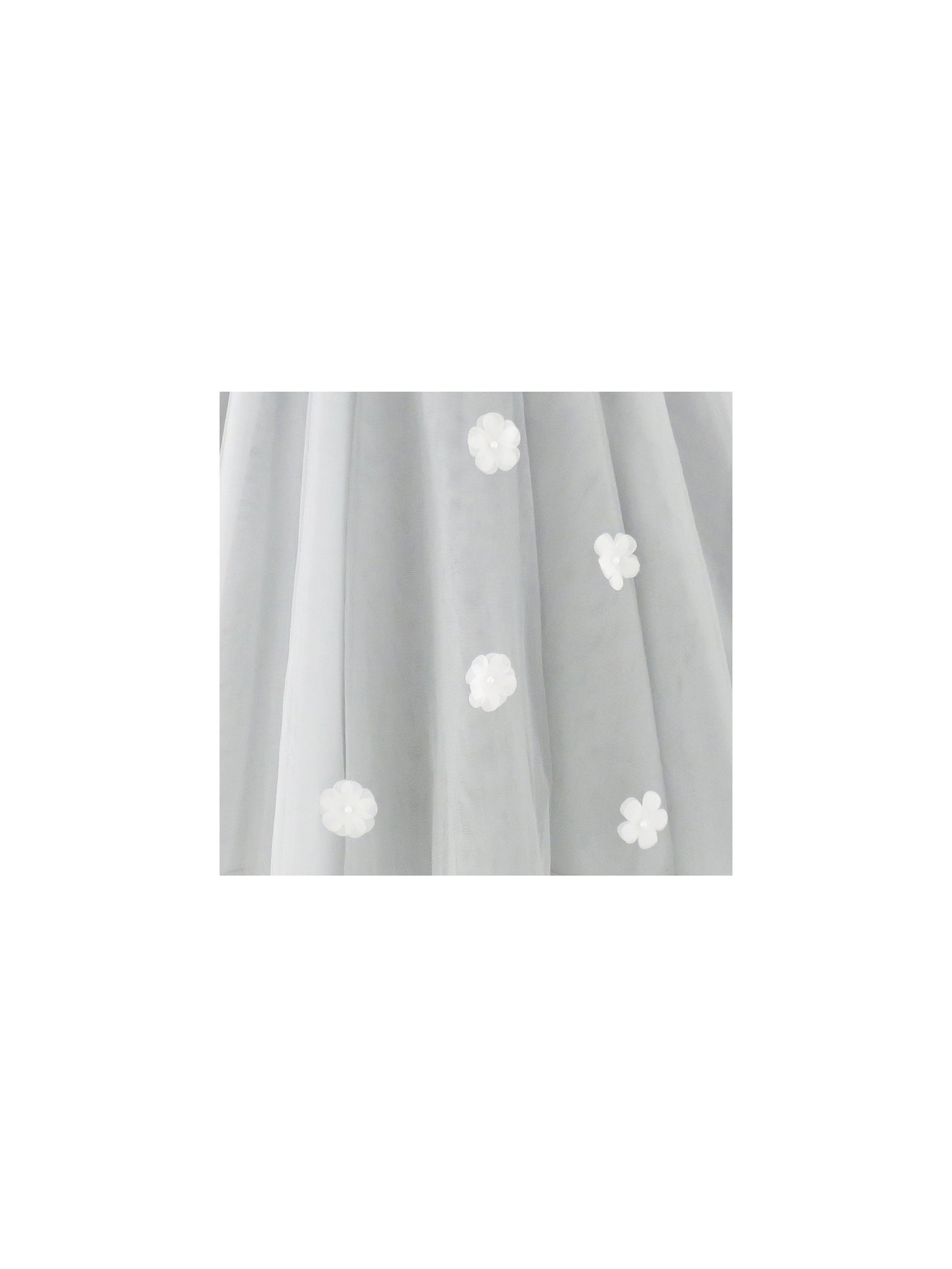 Flower Girls Dress Halter Dress Pearl Party Wedding Birthday Gray